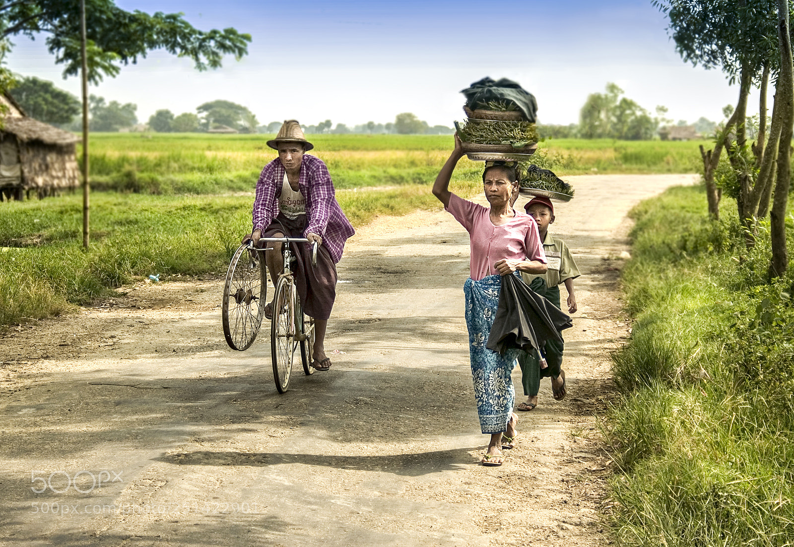 Nikon D200 sample photo. Countryside / myanmar photography