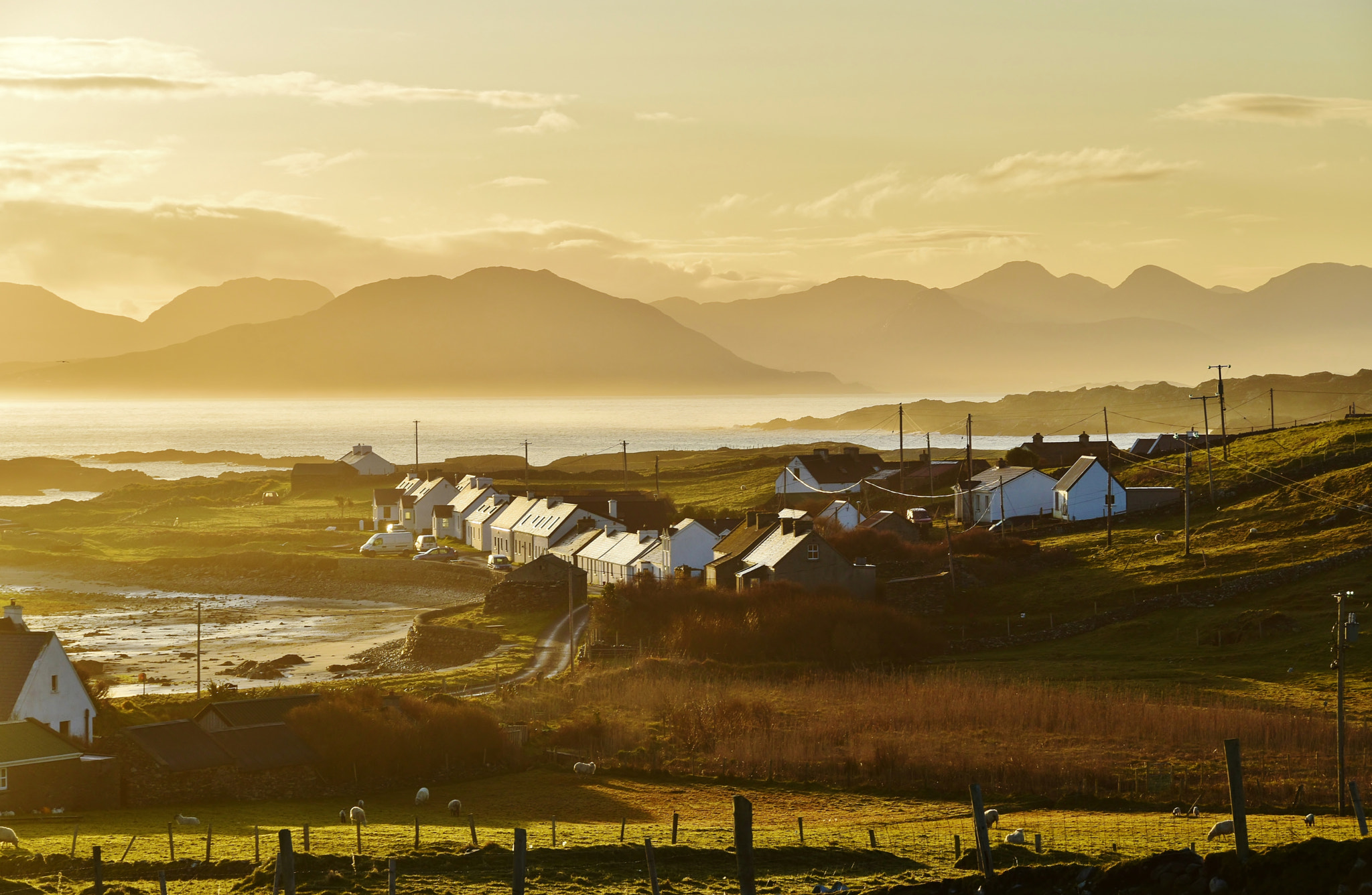 Nikon D5500 sample photo. East end village inishbofin photography