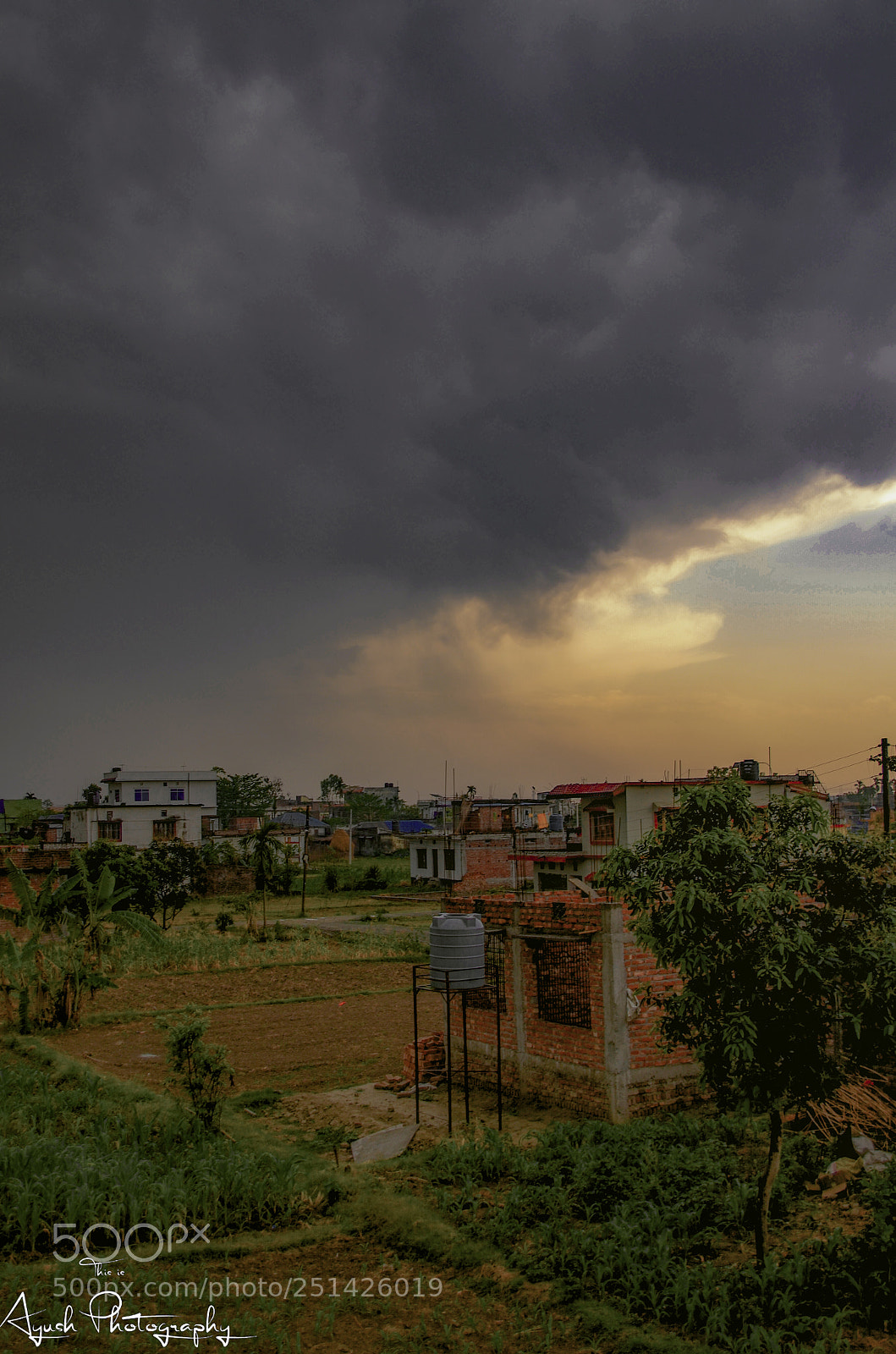 Nikon D5100 sample photo. Before strom ! photography