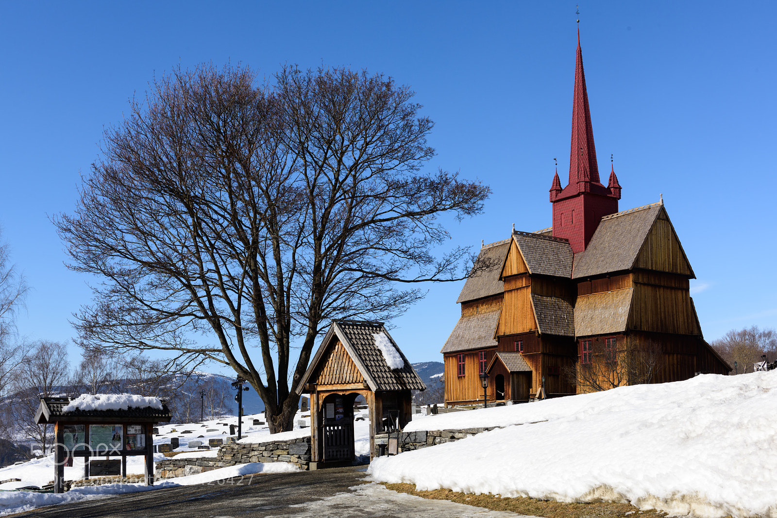 Nikon D810 sample photo. Ringebu stavkirke photography