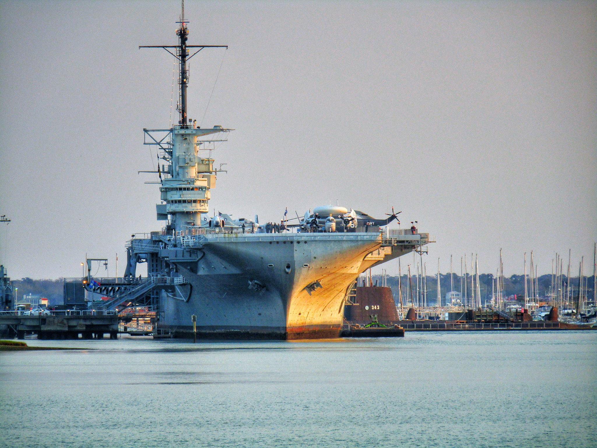 Canon PowerShot SX420 IS sample photo. Uss yorktown 3 photography