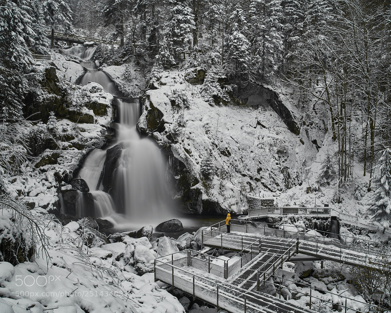 Sony a7 sample photo. Triberg waterfall photography