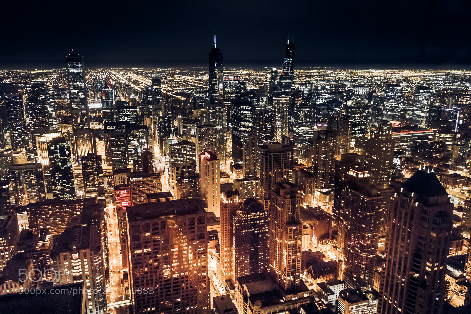 Canon EOS 80D sample photo. Glowing chicago landscape photography