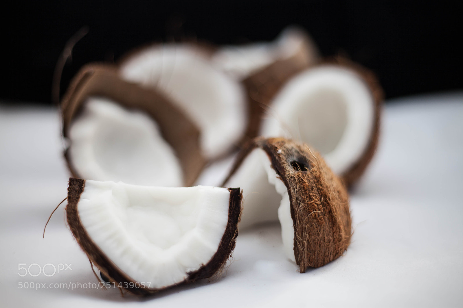 Canon EOS 5D Mark II sample photo. Fresh tropical coconut photography