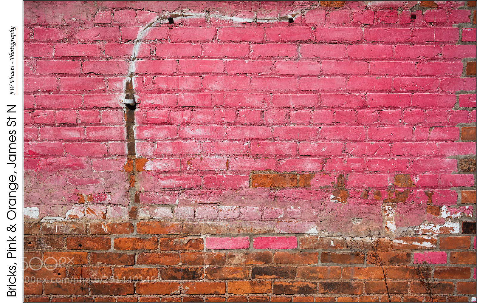 Nikon D7100 sample photo. Bricks, pink orange, james photography