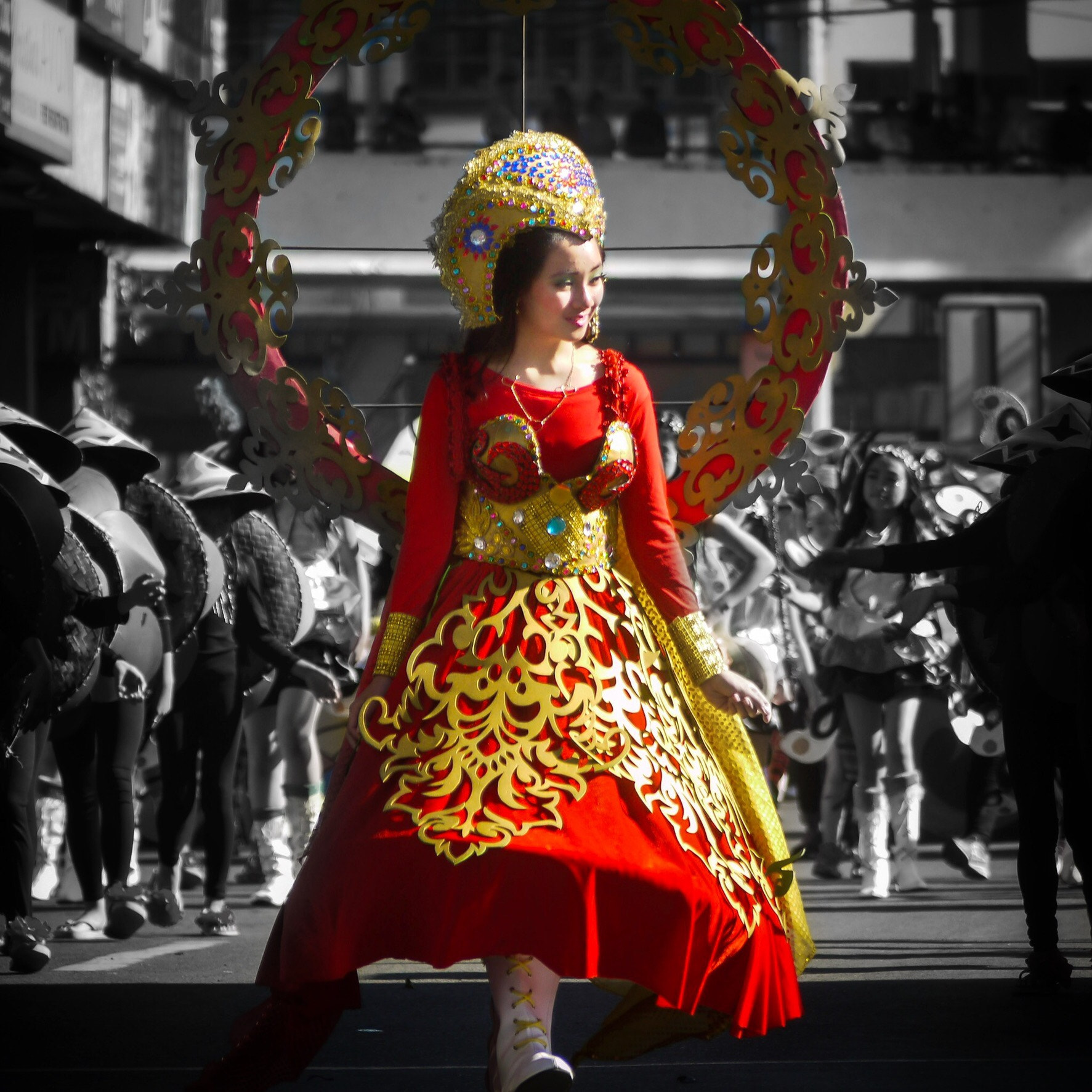 Panasonic Lumix DMC-GF1 sample photo. Panagbenga grand street float parade 2018 photography