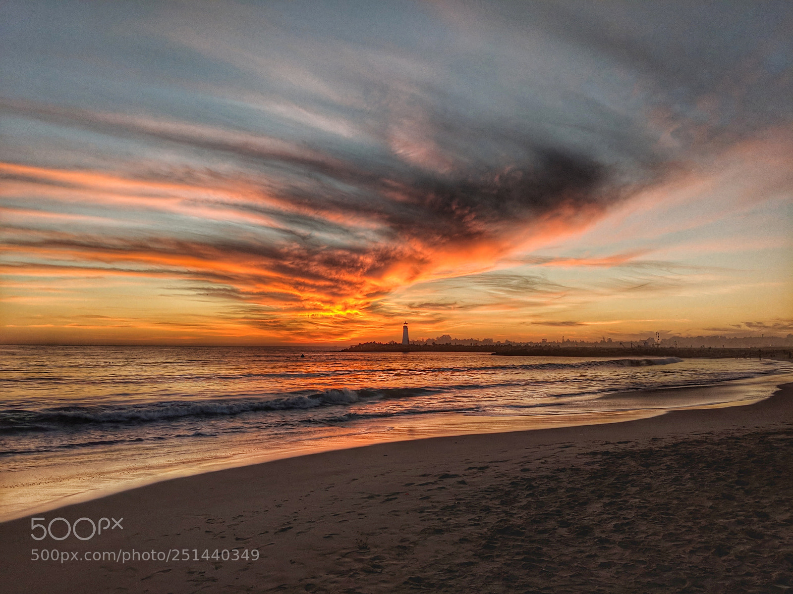 Google Pixel 2 XL sample photo. Sunset in santa cruz photography