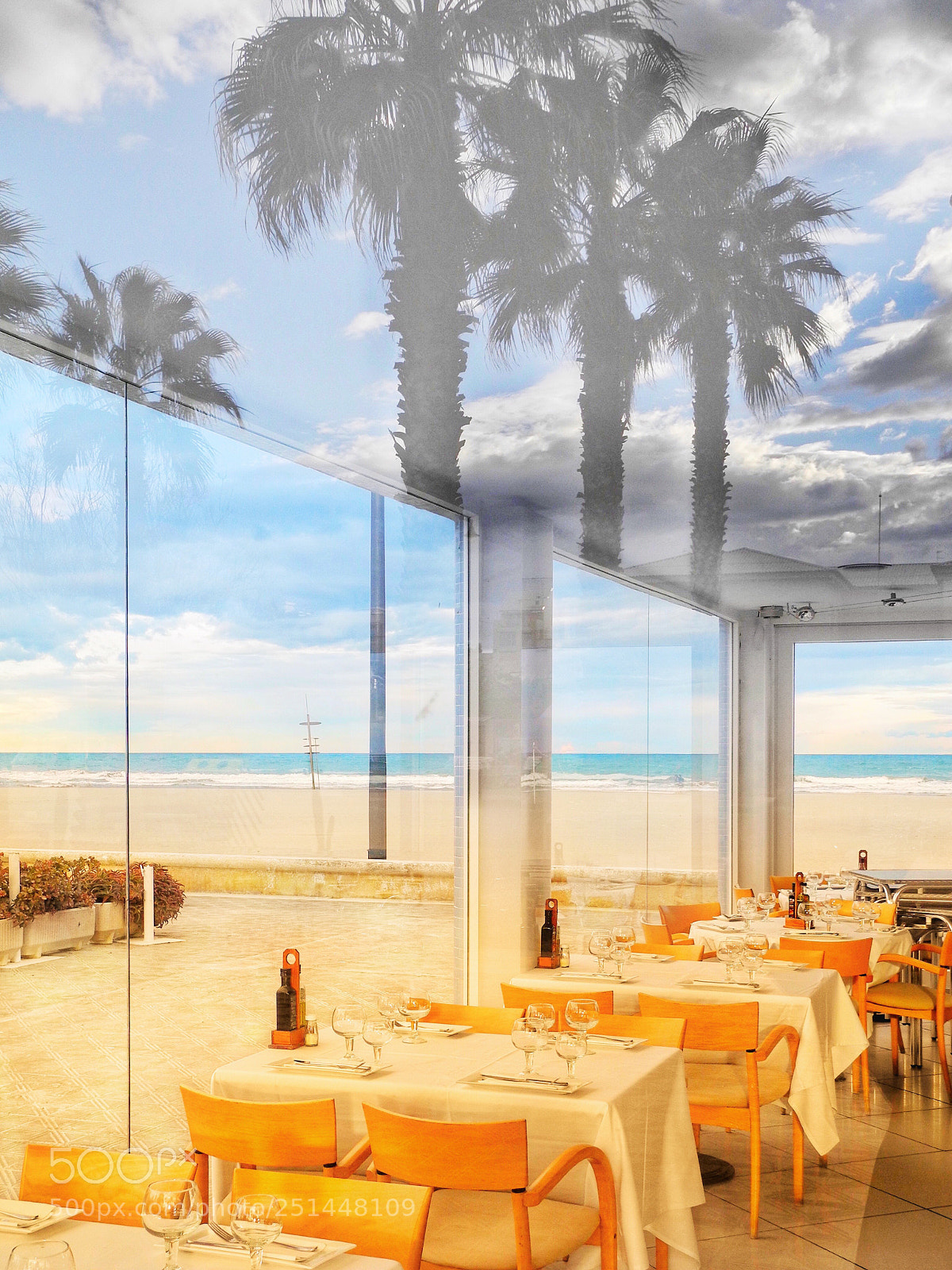 Nikon Coolpix P7000 sample photo. Restaurant on the beach  photography