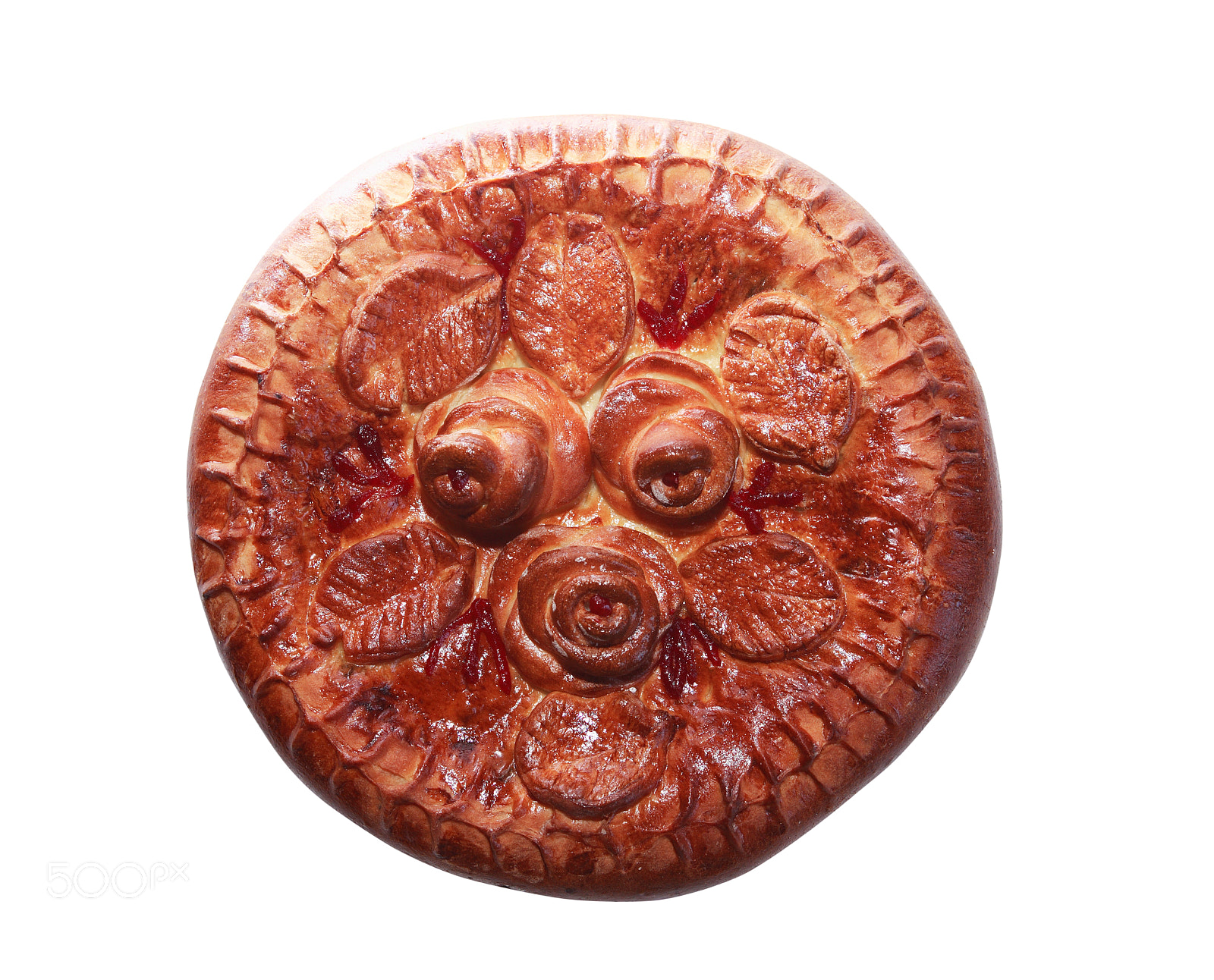 Canon EOS 5D sample photo. Meat pie on white photography