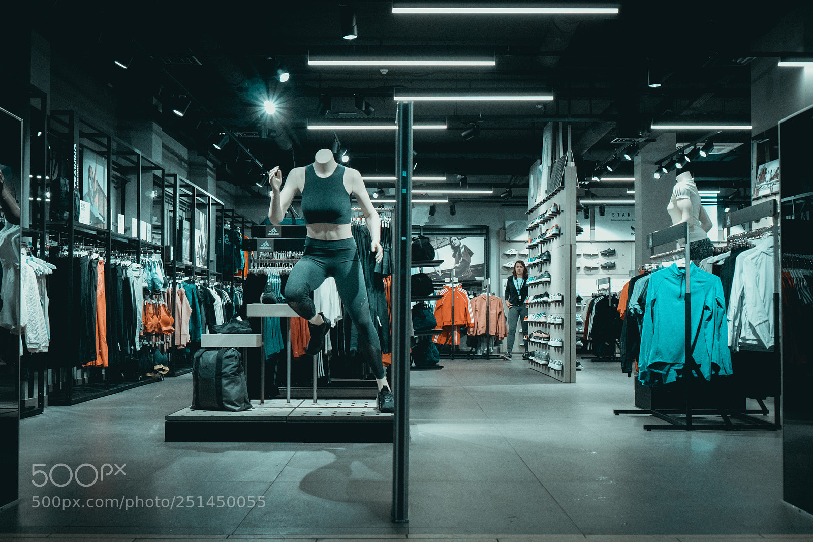 Sony a6500 sample photo. Adidas store photography