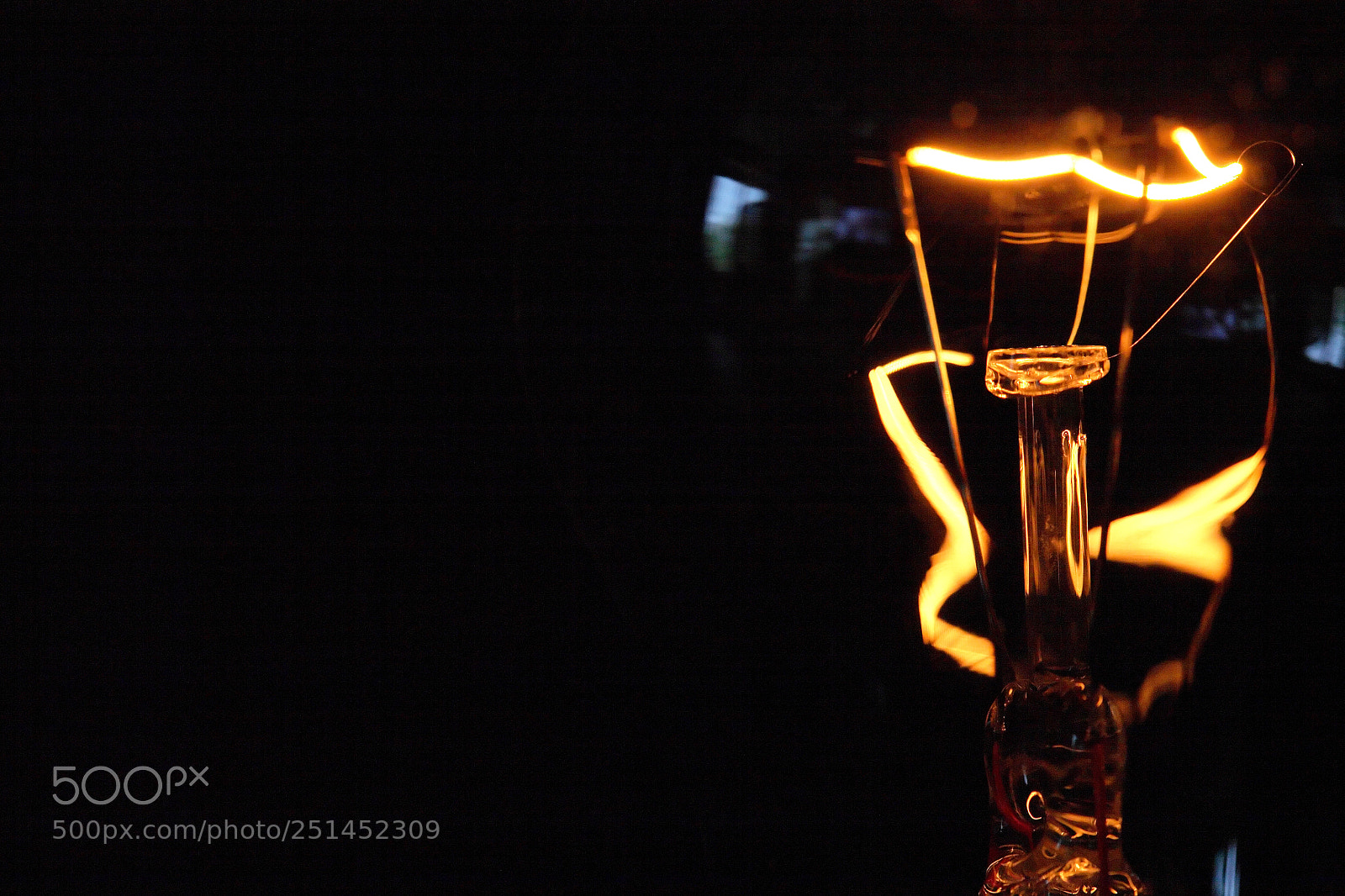 Canon EOS 5D sample photo. Glowing light bulb photography