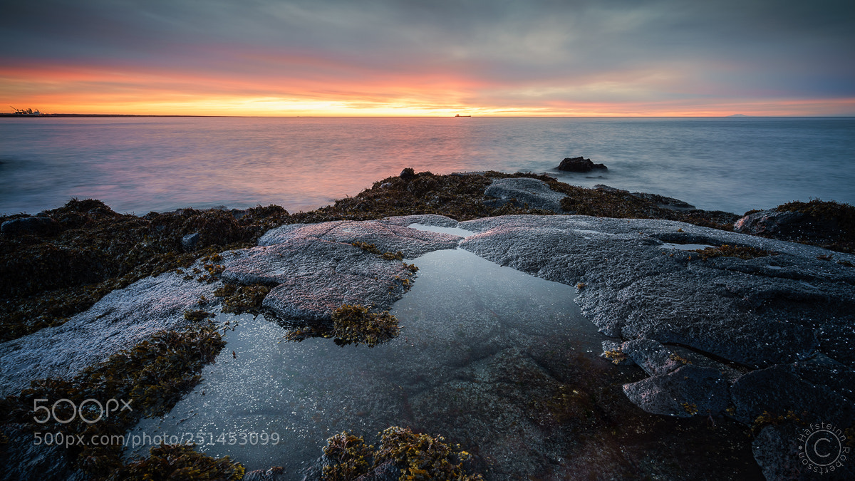 Sony a7R sample photo. Hvaleyri after sunset photography