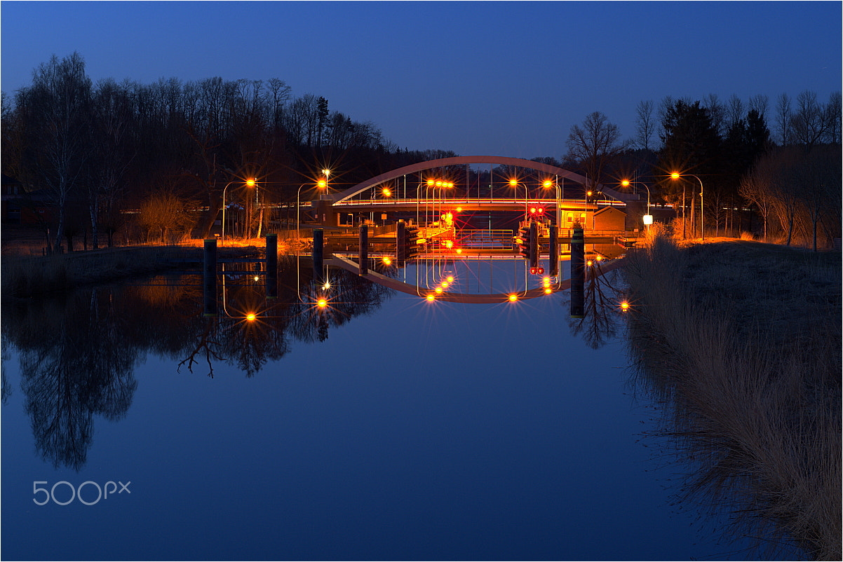 Nikon D7100 + Nikon AF Nikkor 50mm F1.8D sample photo. Schleuse in berkentin am elbe-lübeck-kanal photography