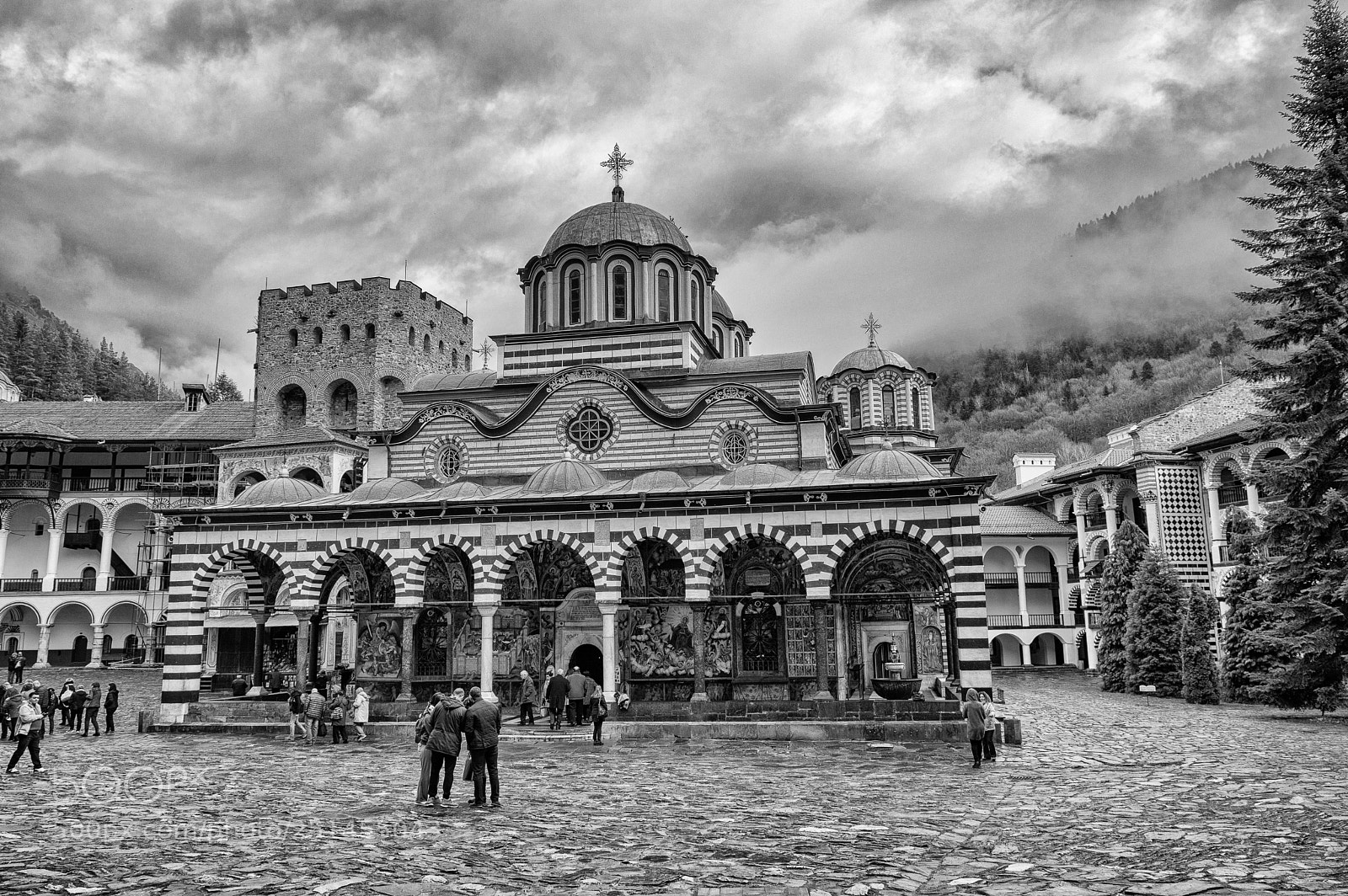 Nikon D3200 sample photo. The rila monastery photography