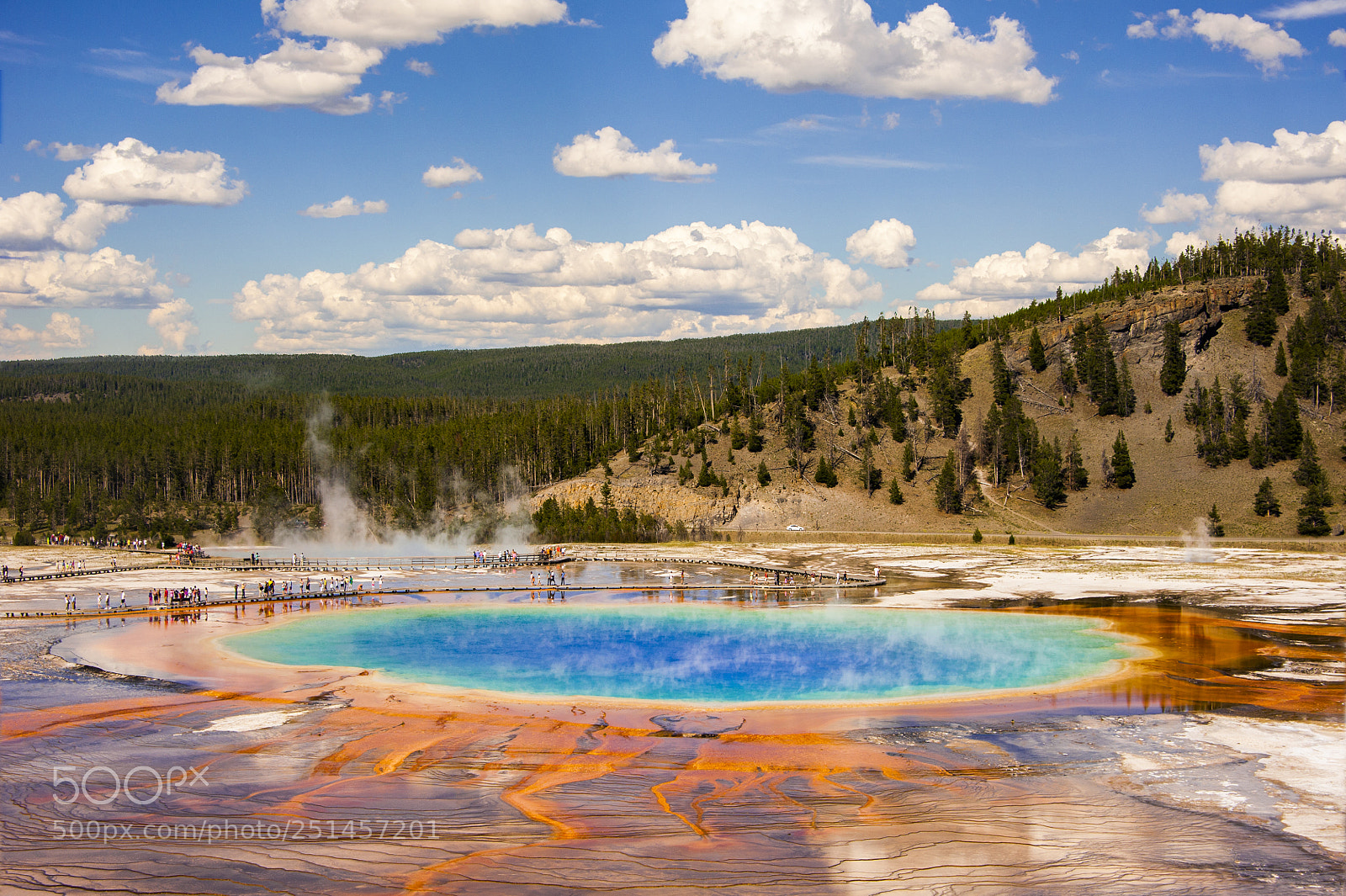 Nikon D700 sample photo. Grand prismatic spring, yellowstone photography