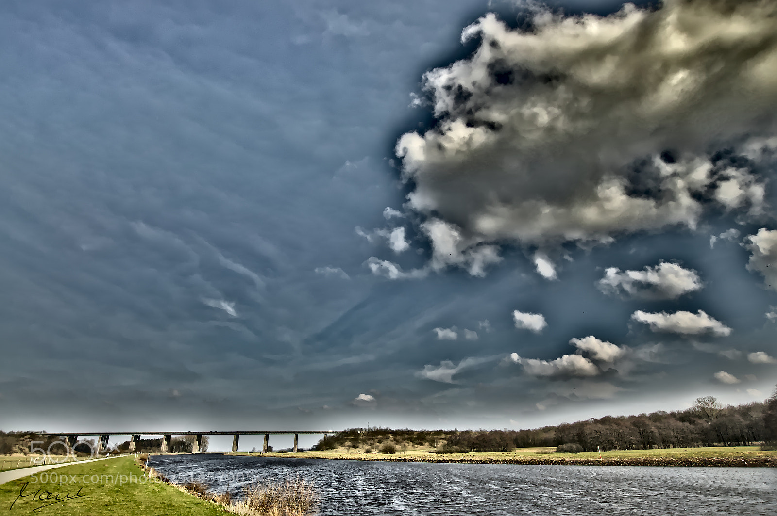 Nikon D90 sample photo. The bridge, the river photography