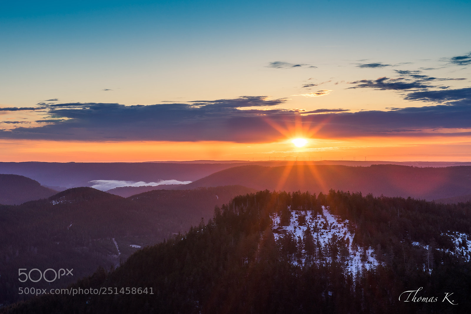 Sony a7 sample photo. Sunrise from the hornisgrinde photography