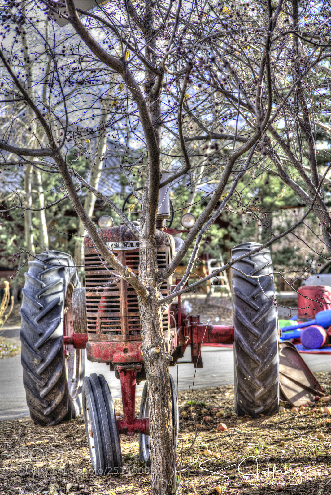 Nikon D810 sample photo. Retired tractor photography