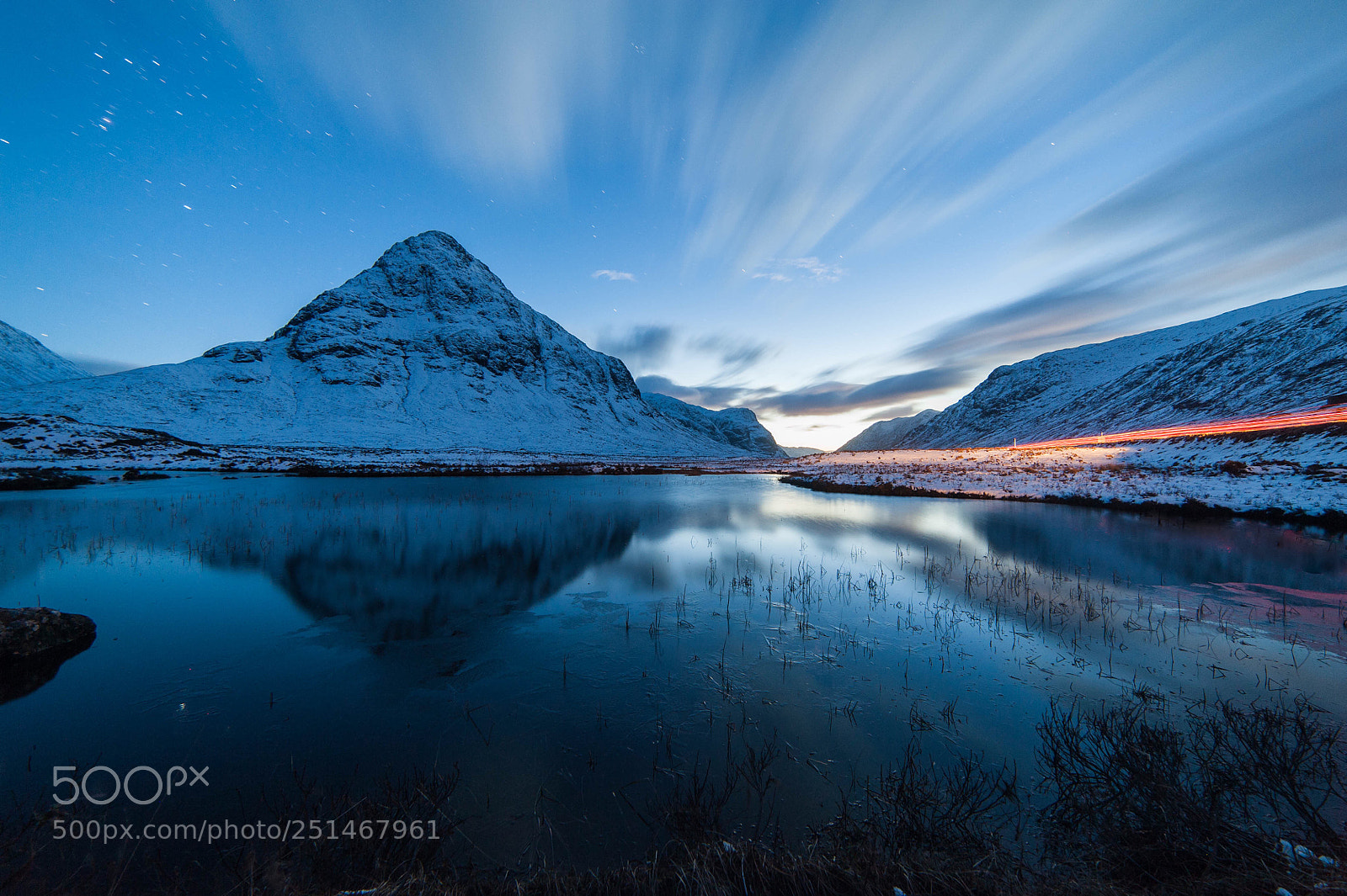 Nikon D700 sample photo. Cold night in glencoe photography