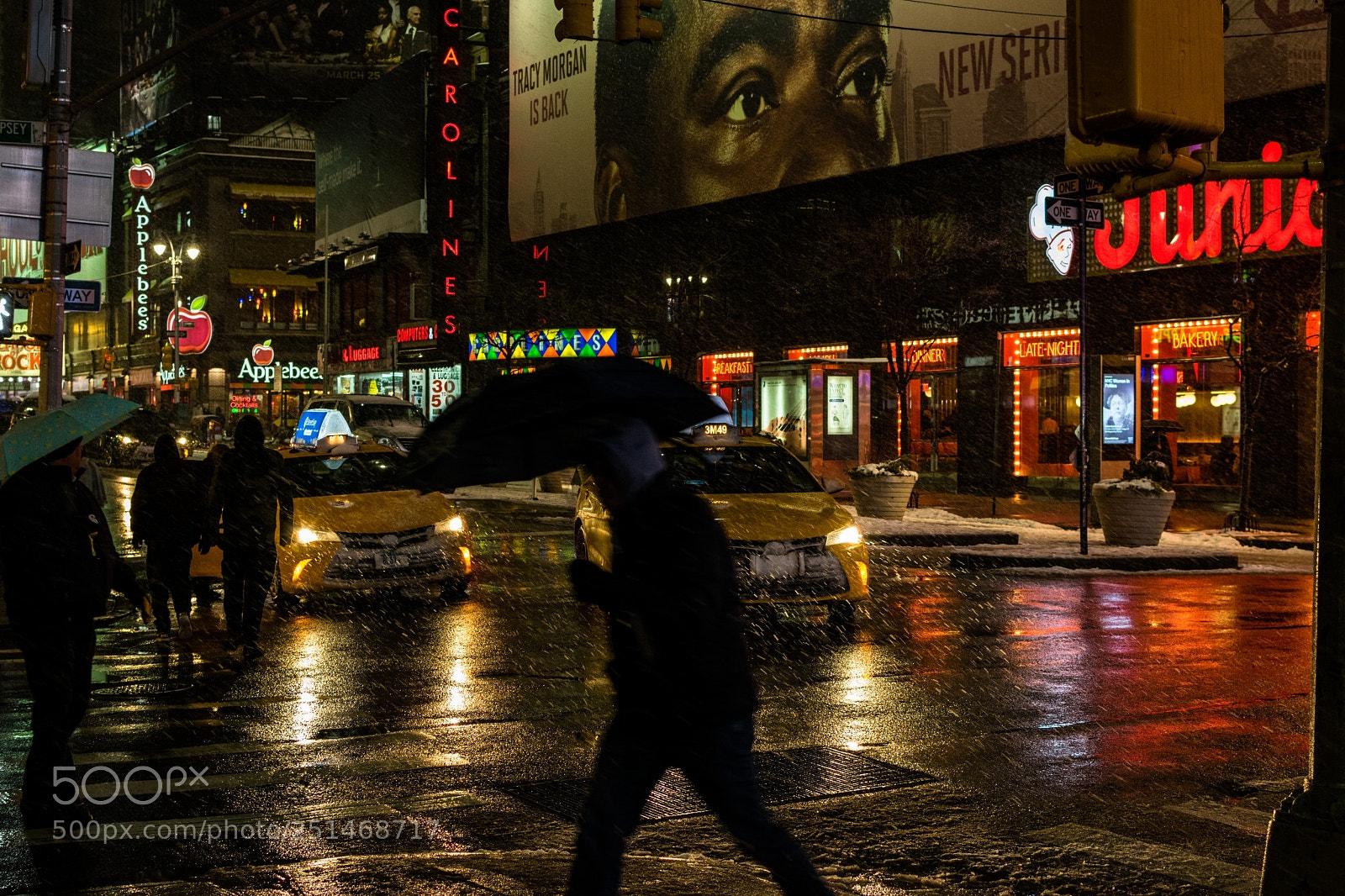 Nikon D5300 sample photo. Rainy times square at photography