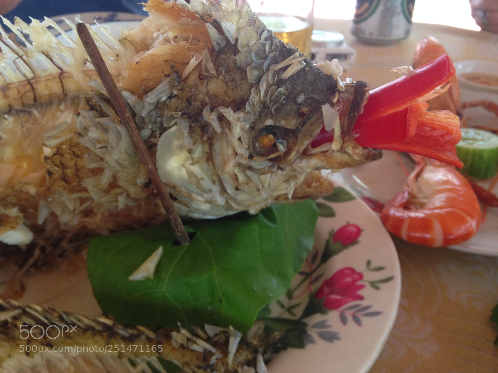 Apple iPhone 5 sample photo. Local fish served in photography