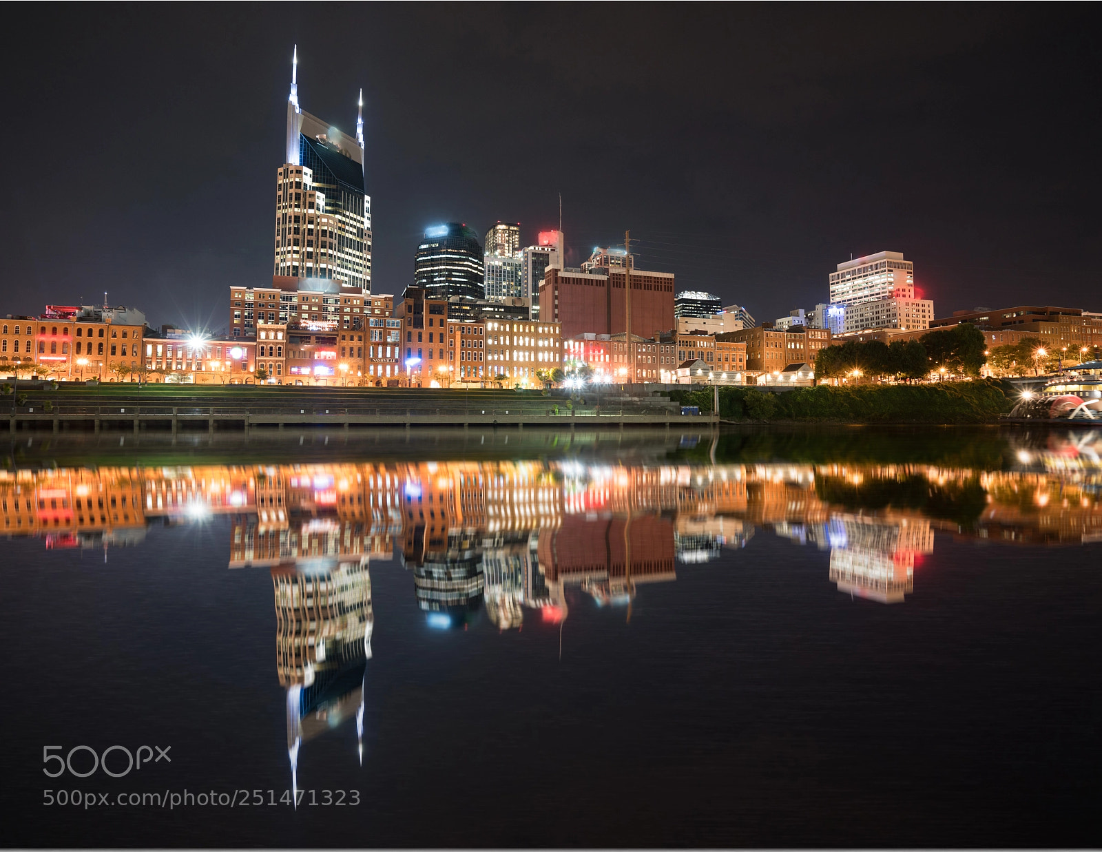 Sony a7R II sample photo. Nashville night skyline photography
