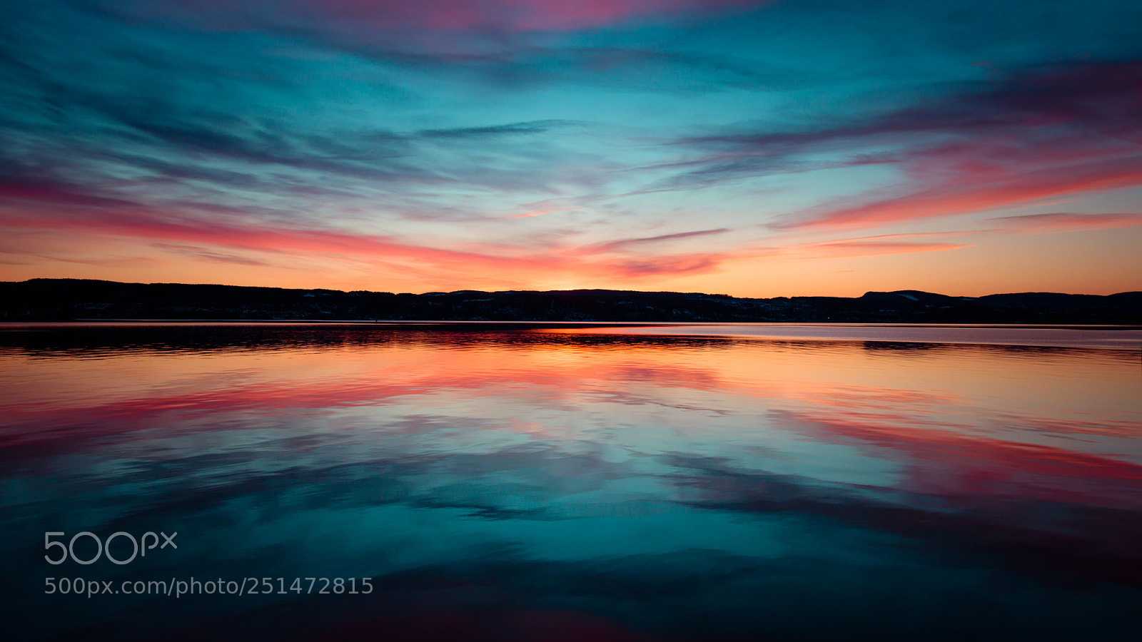 Canon EOS 760D (EOS Rebel T6s / EOS 8000D) sample photo. Mirrored sunset photography