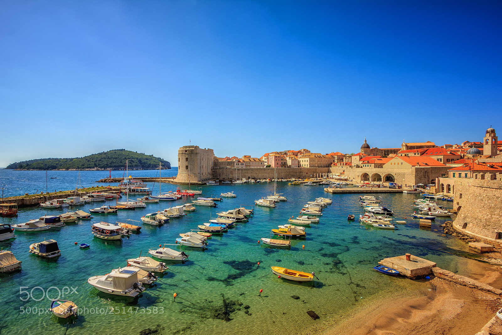 Canon EOS 550D (EOS Rebel T2i / EOS Kiss X4) sample photo. Harbour, dubrovnik, croatia photography