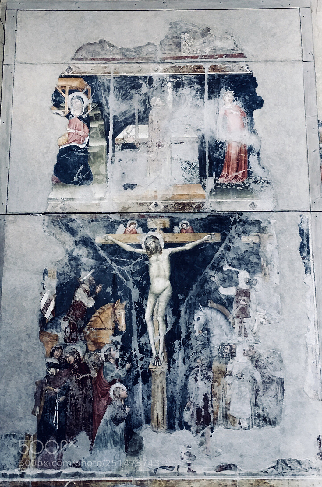 Apple iPhone 6s Plus sample photo. Fresco of the crucifixion photography