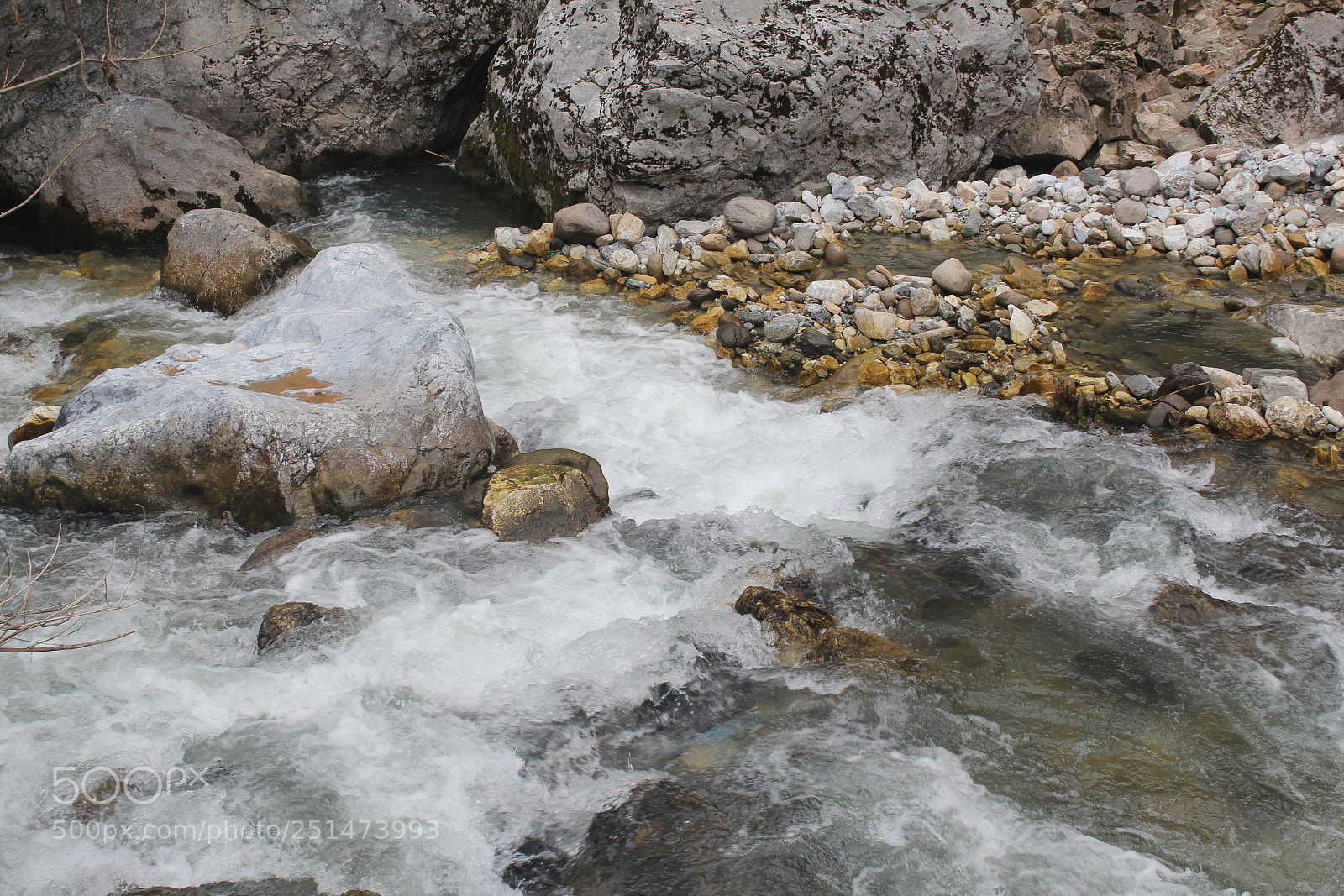 Canon EF-S 18-55mm F3.5-5.6 IS sample photo. Mountain river photography