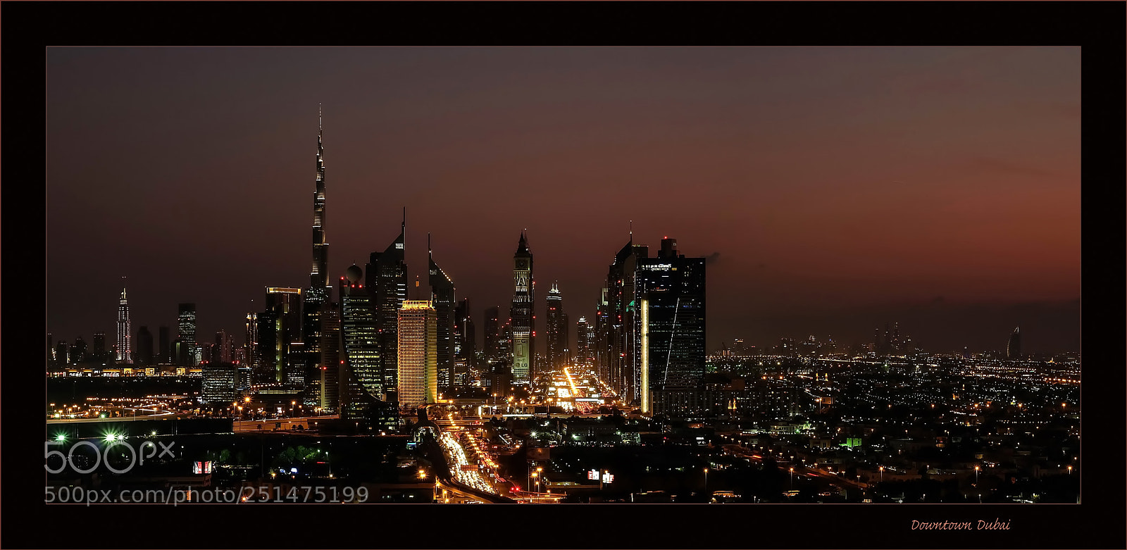 Fujifilm X-A1 sample photo. Downtown dubai after snset photography