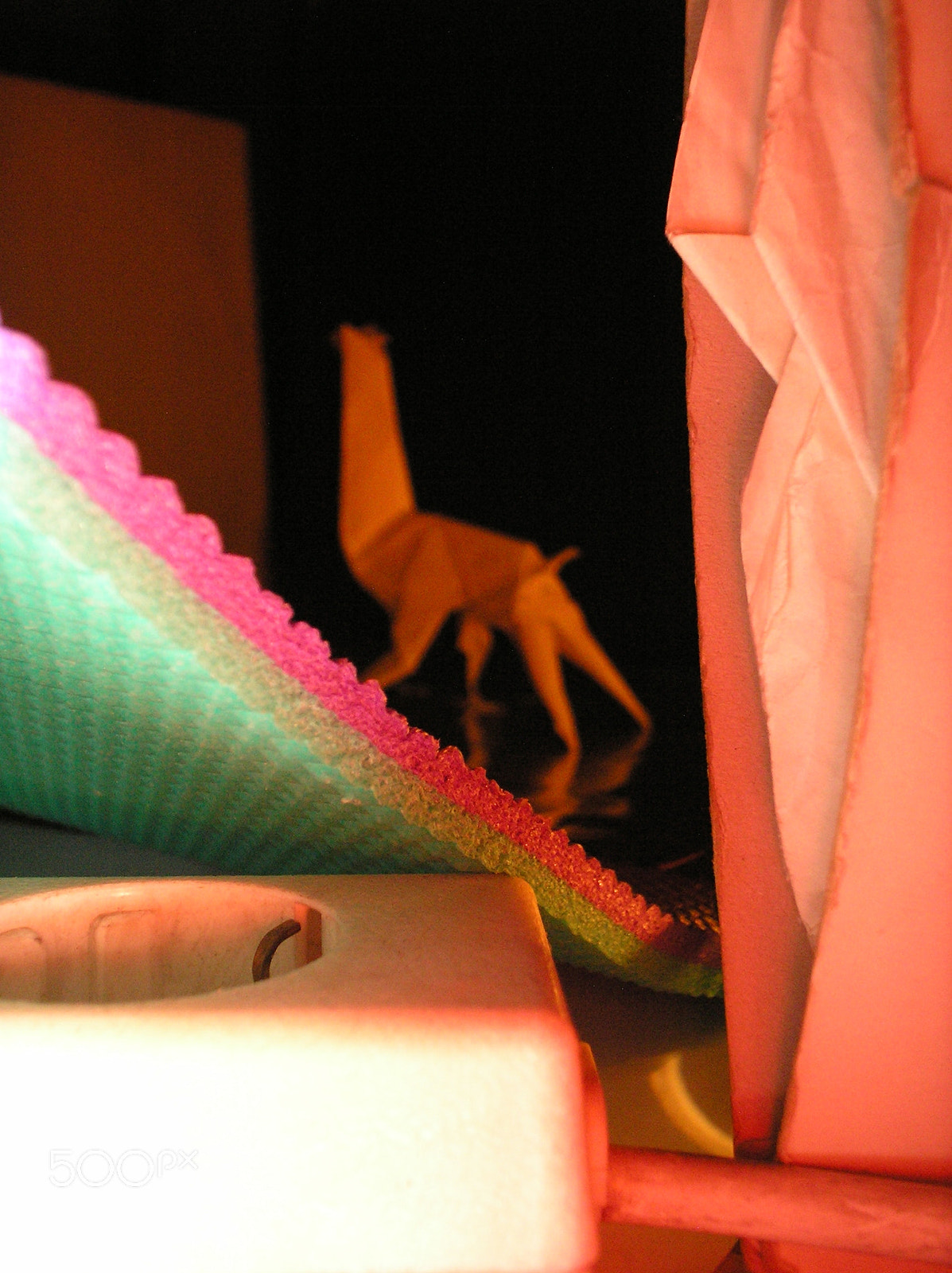 Olympus C170,D425 sample photo. Llama through triangle photography