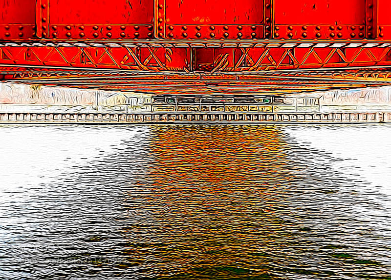Olympus OM-D E-M1 Mark II sample photo. Under a lift brdge photography