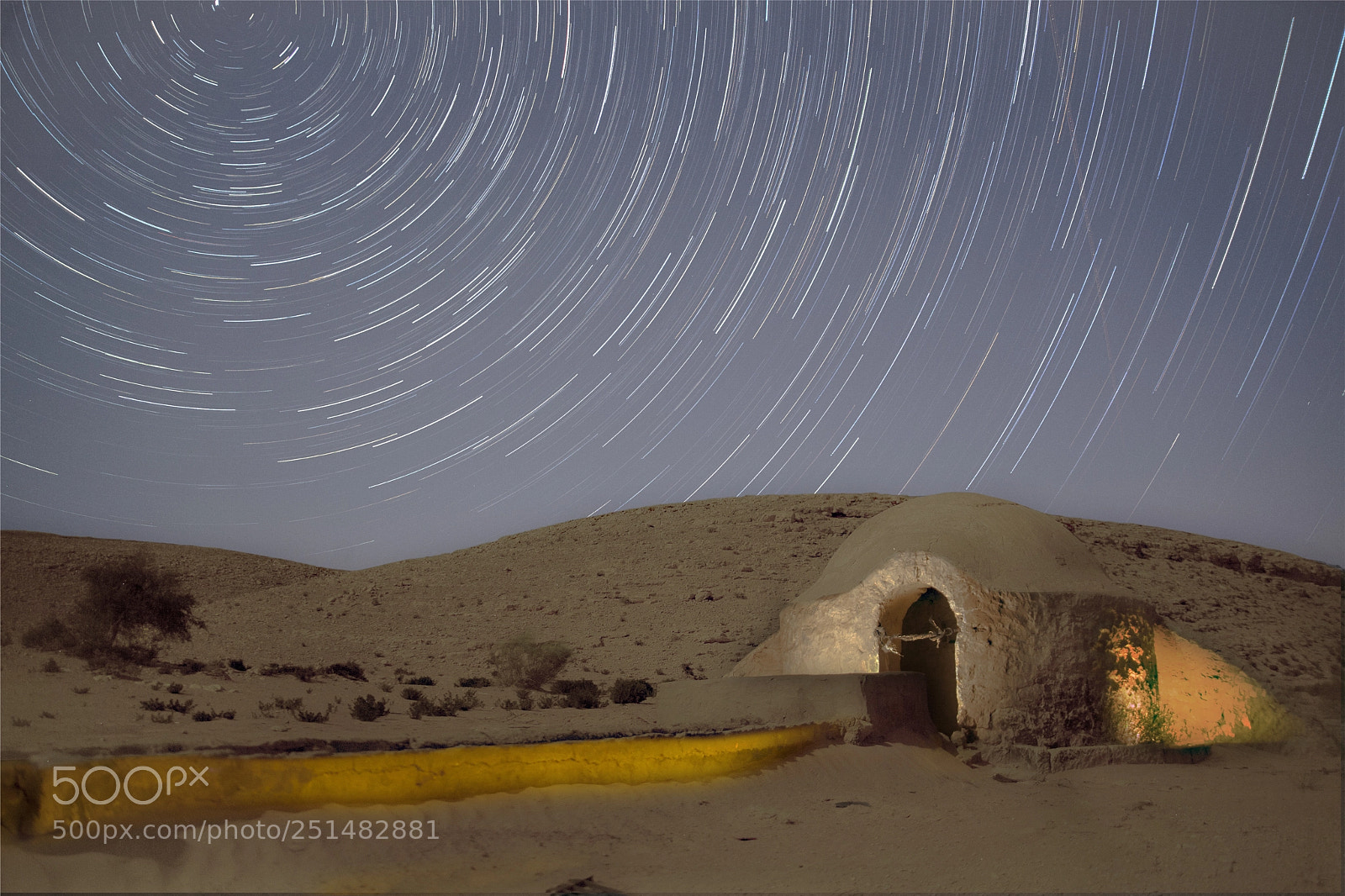 Canon EOS 5D Mark II sample photo. Startrails desert photography