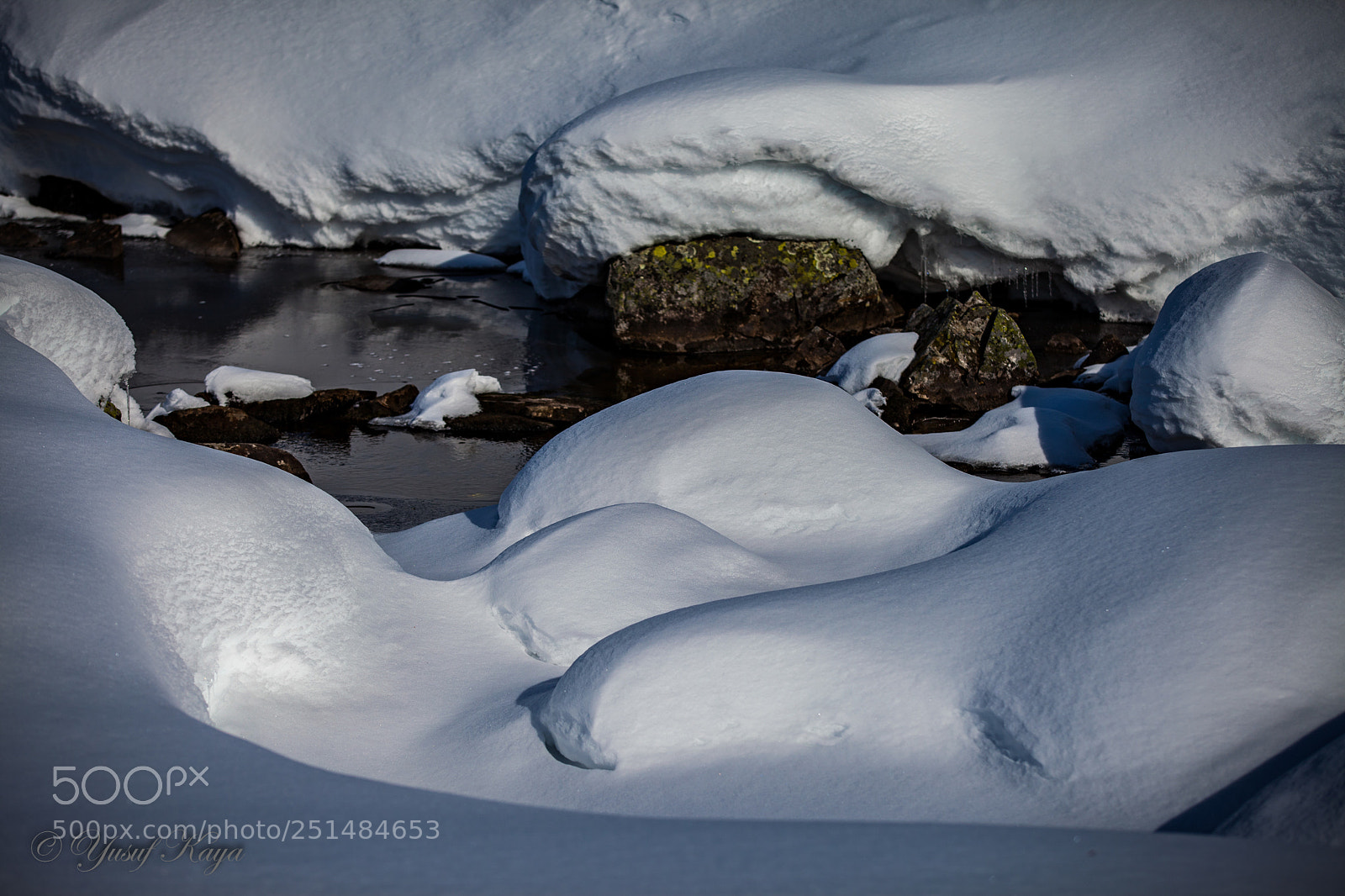 Canon EOS 5D Mark II sample photo. Snow forms in the photography