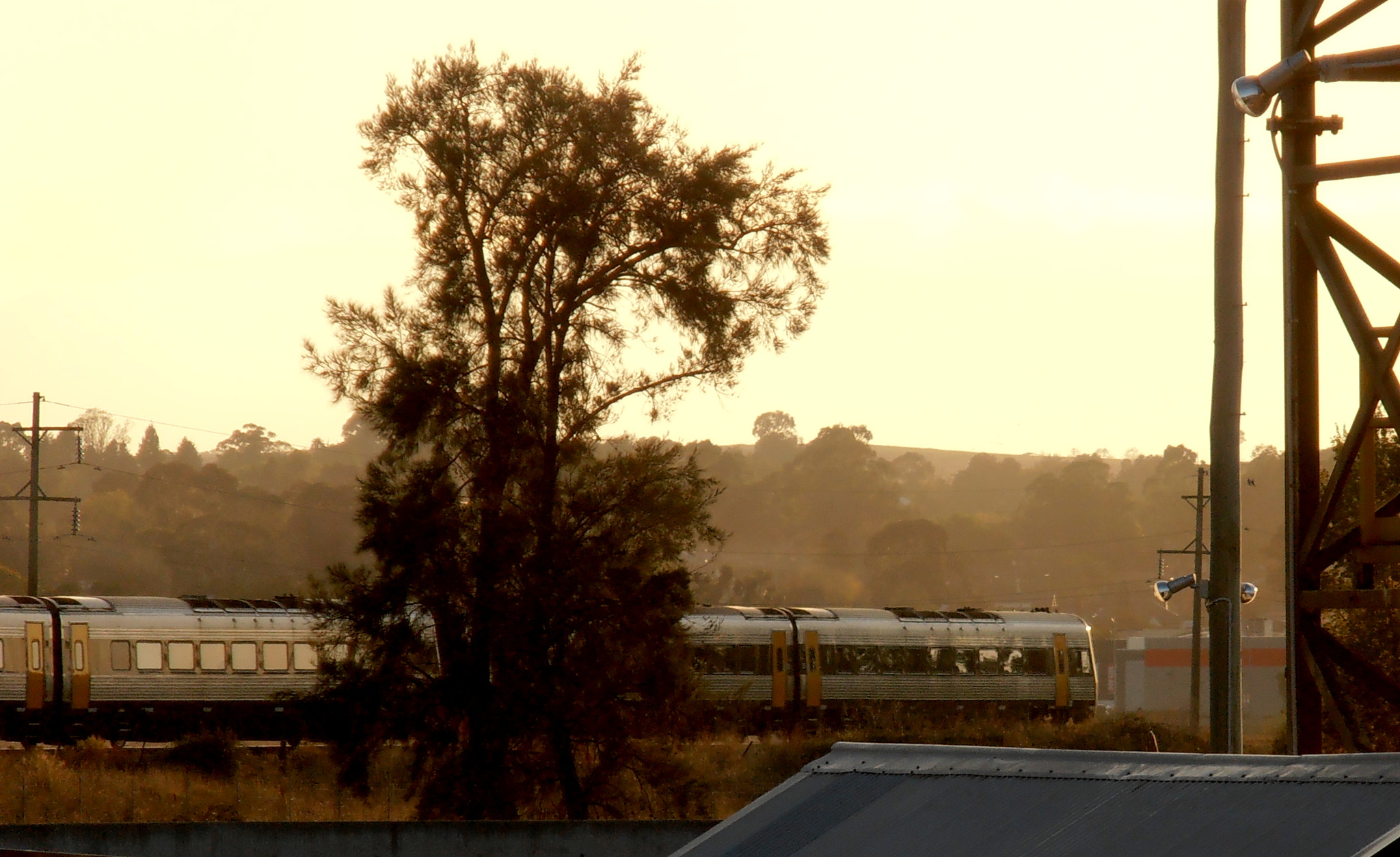 Olympus VR310,D720 sample photo. Early train photography