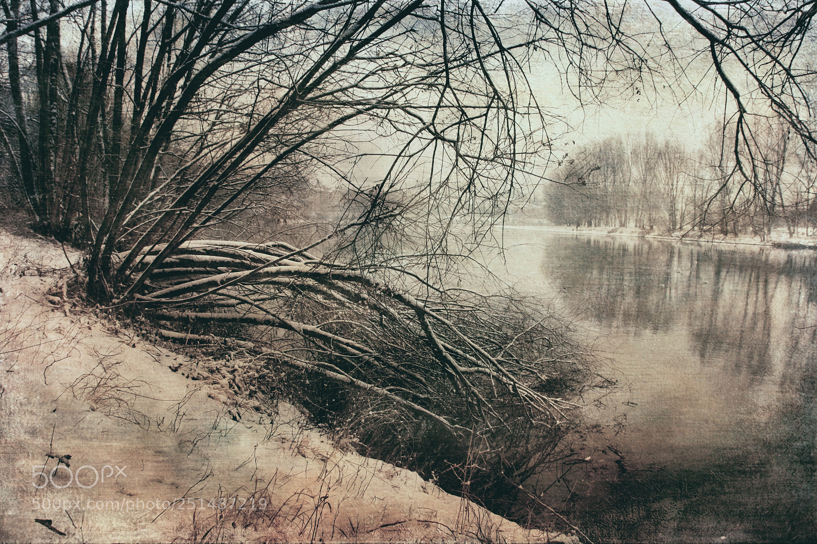 Canon EOS 5D Mark II sample photo. Winter on the river photography