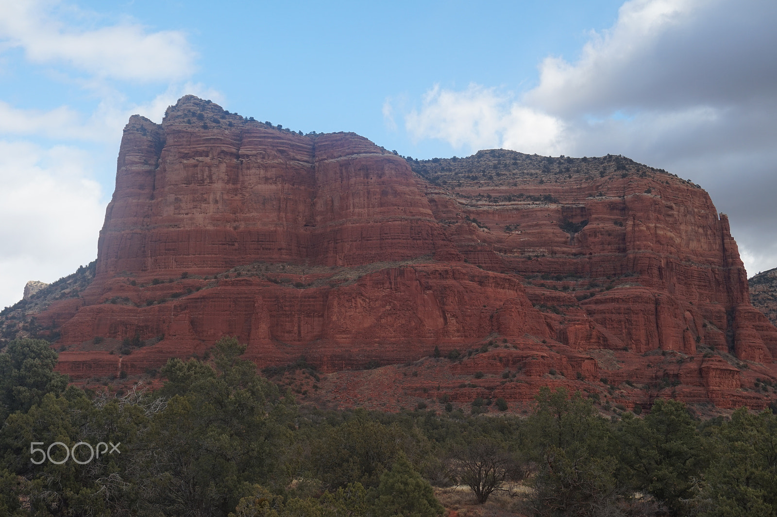 Sony E 18-50mm F4-5.6 sample photo. Red rock mountains photography