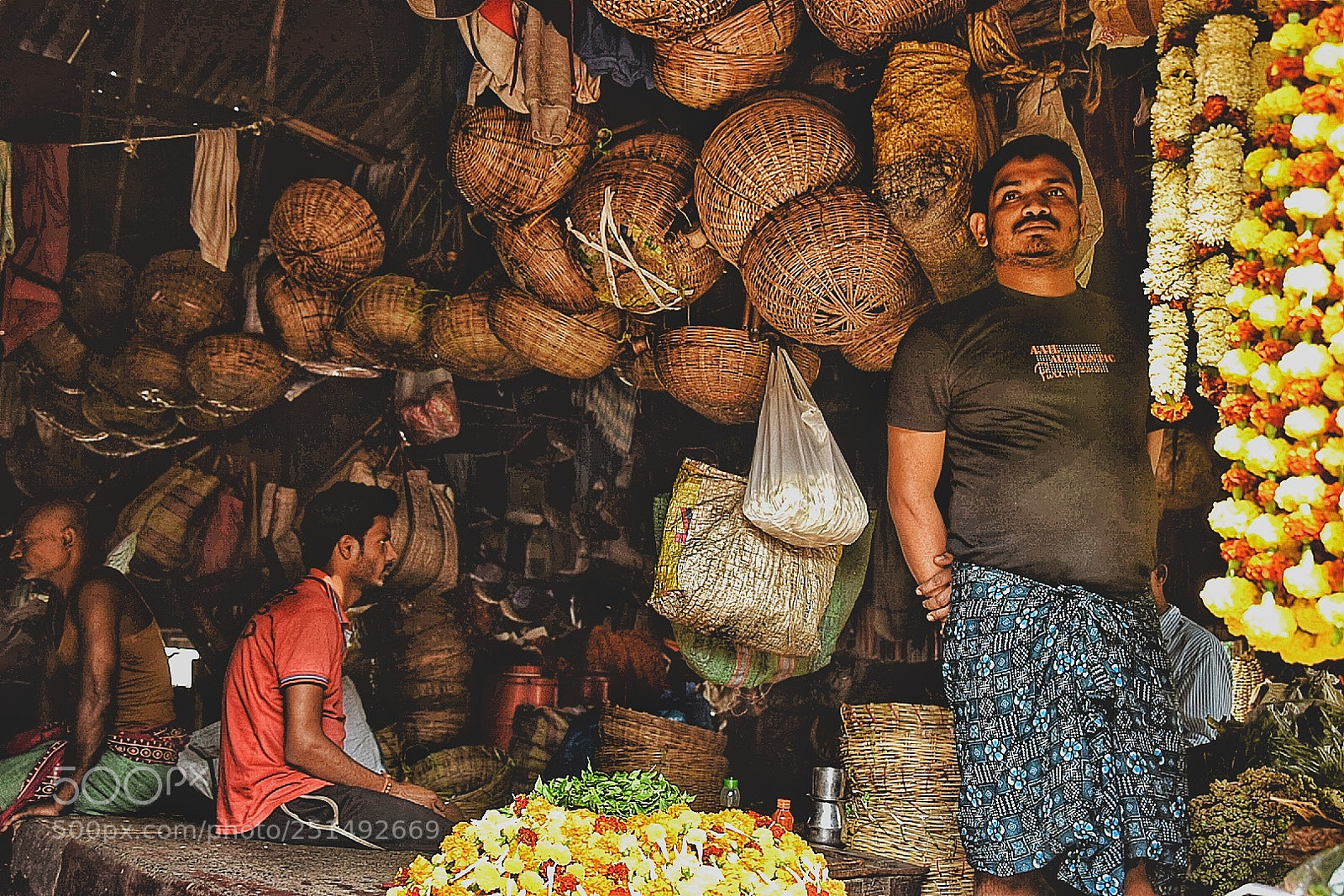 Nikon D5300 sample photo. The basket seller photography