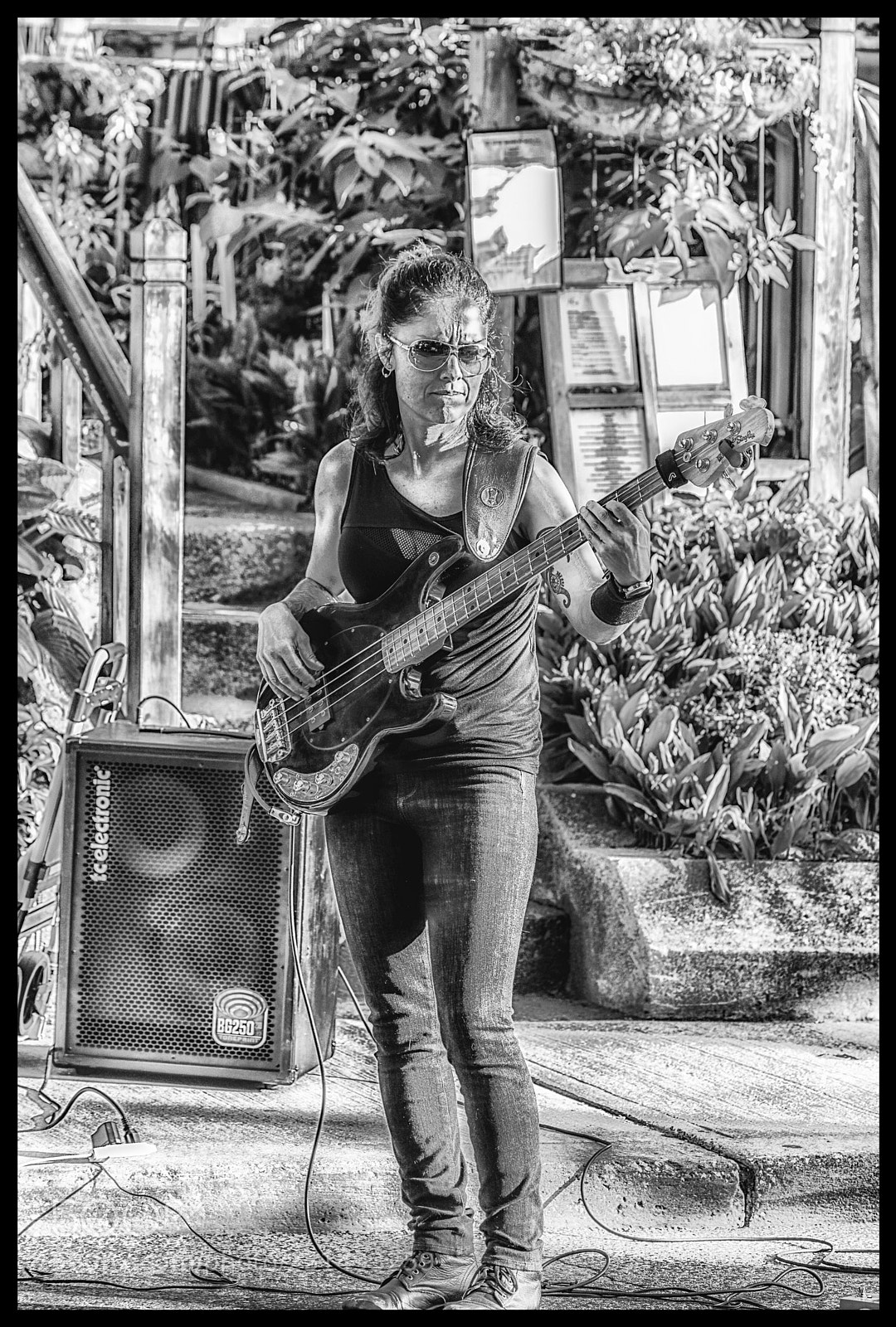 Nikon D3300 sample photo. The bass player photography