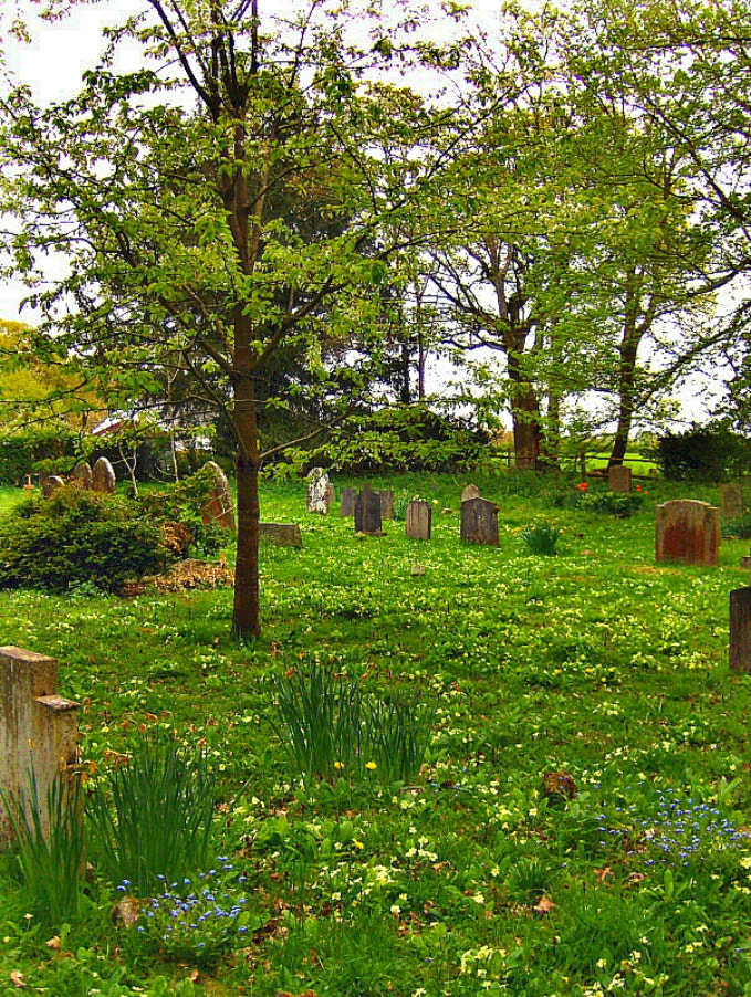 HP PHOTOSMART R927  (V01.00) sample photo. Spring graveyard photography