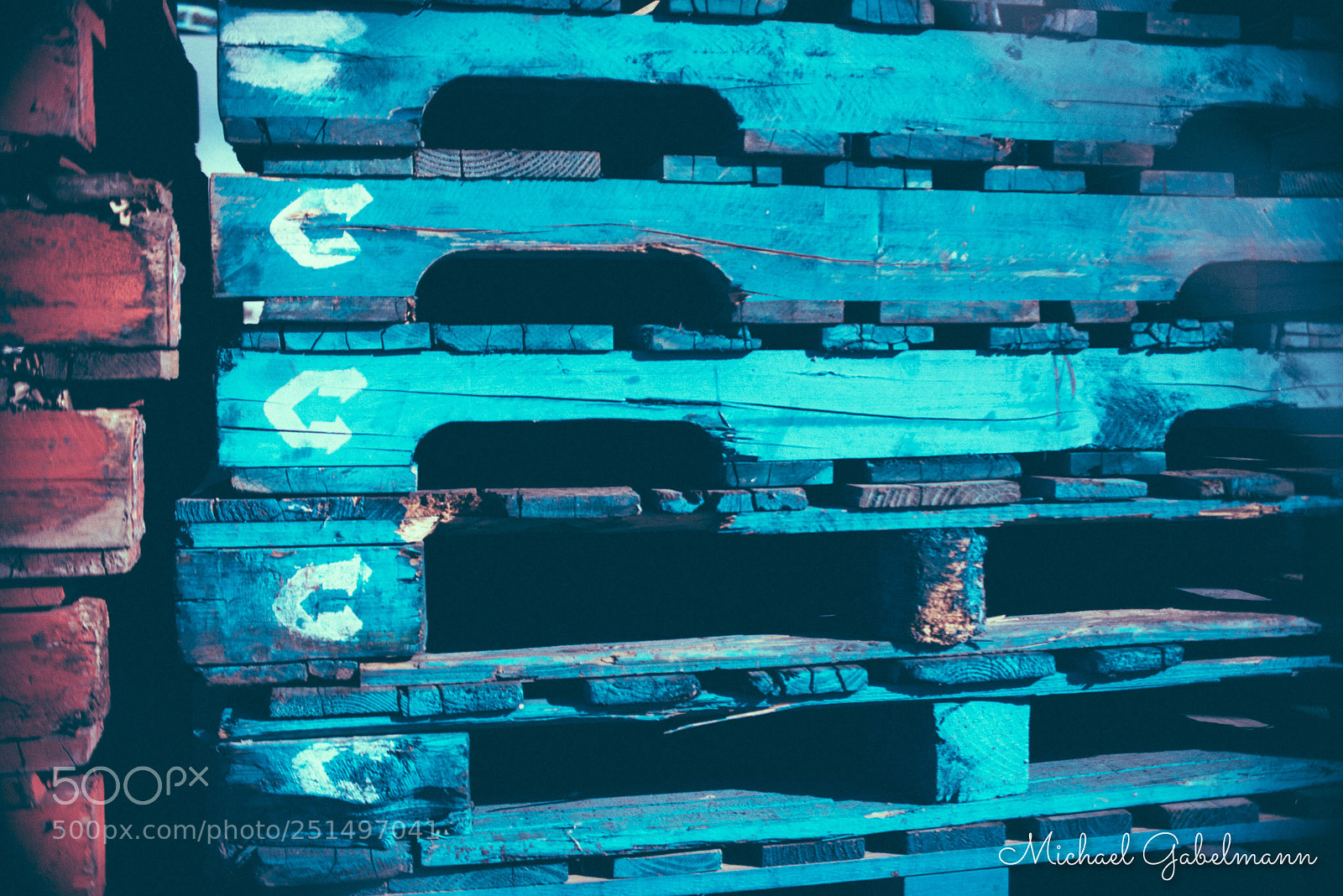 Nikon D800 sample photo. Blue pallets photography