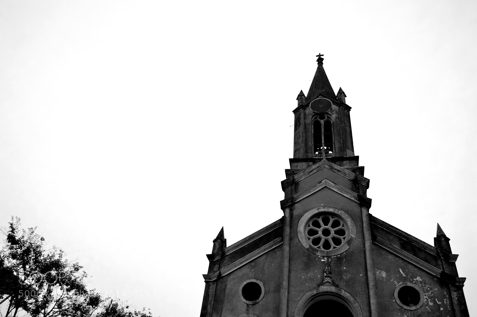 Nikon D3200 sample photo. Burned church photography