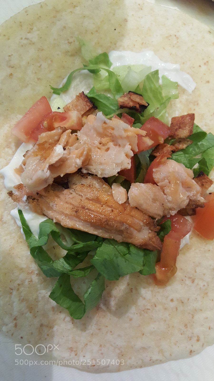Samsung Galaxy Note5 sample photo. Naked salmon wrap photography