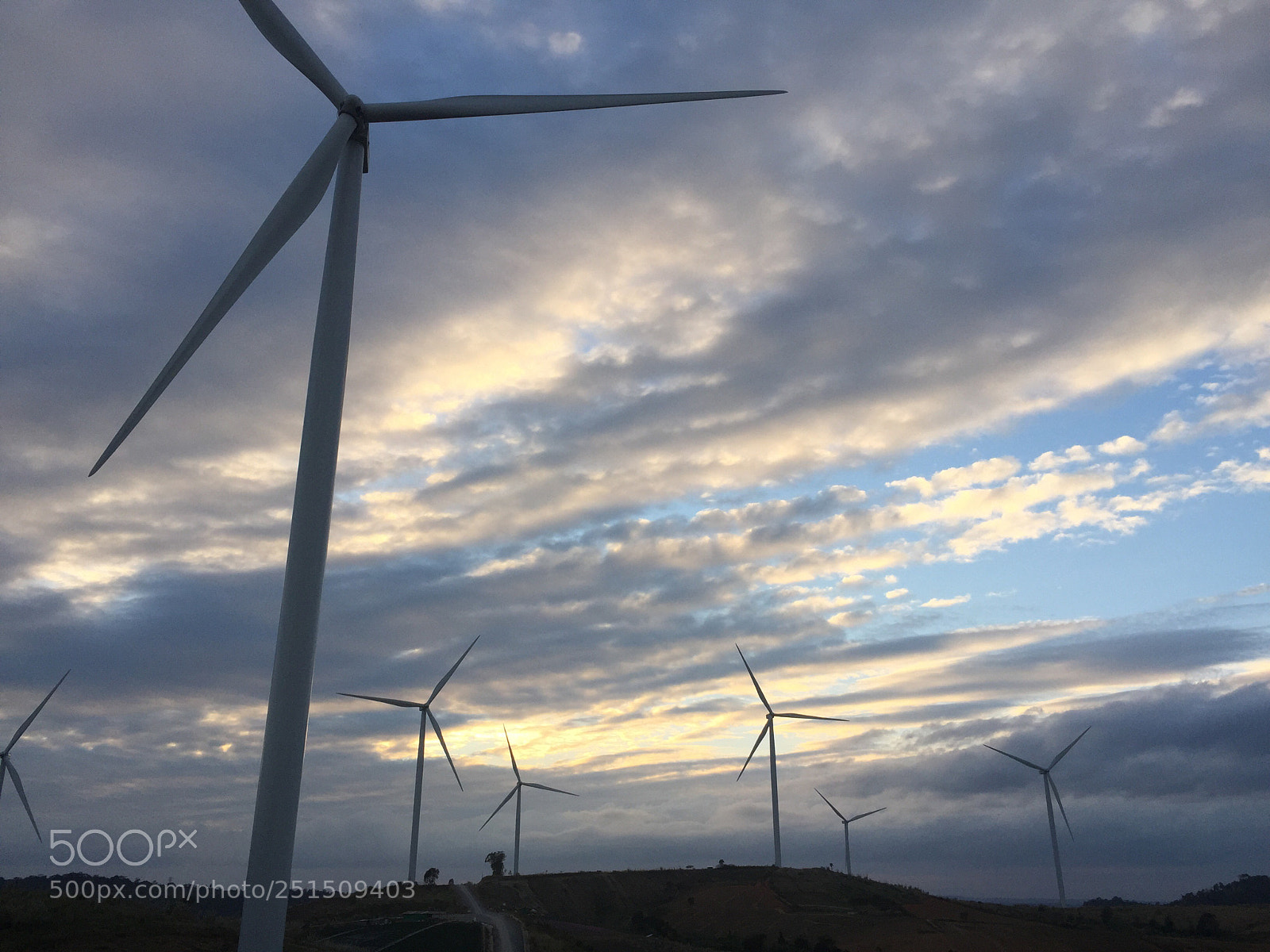 Apple iPhone 6 Plus sample photo. Wind turbines photography