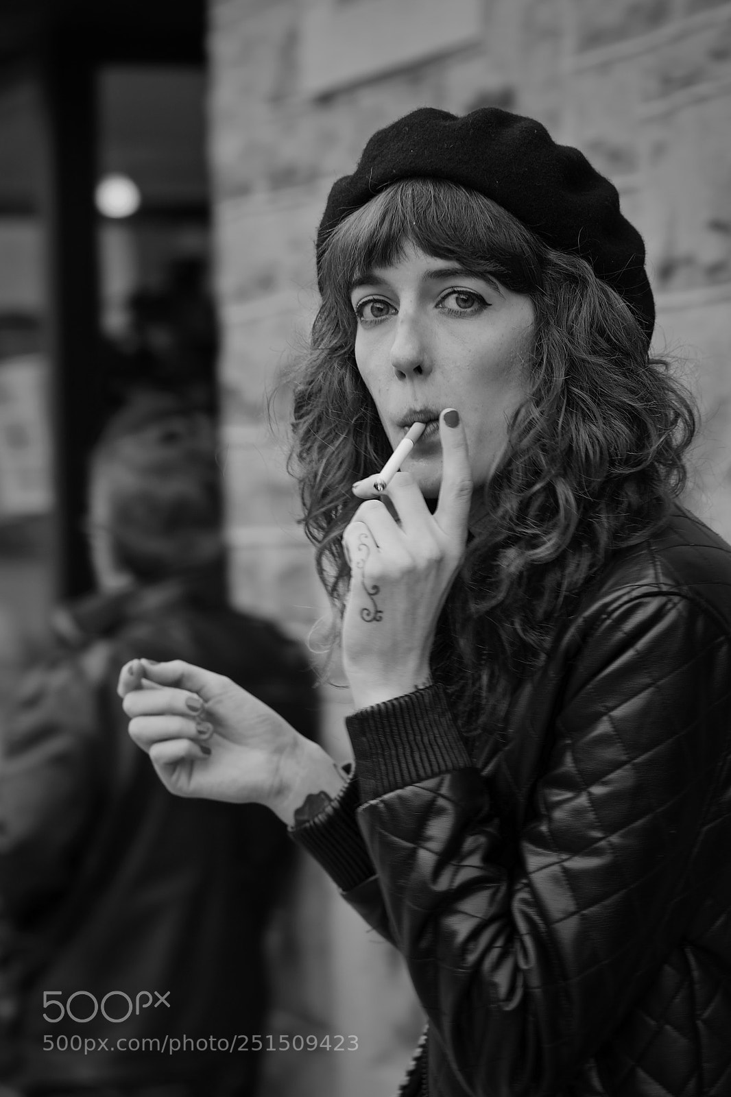 Nikon D5600 sample photo. Beret girl photography
