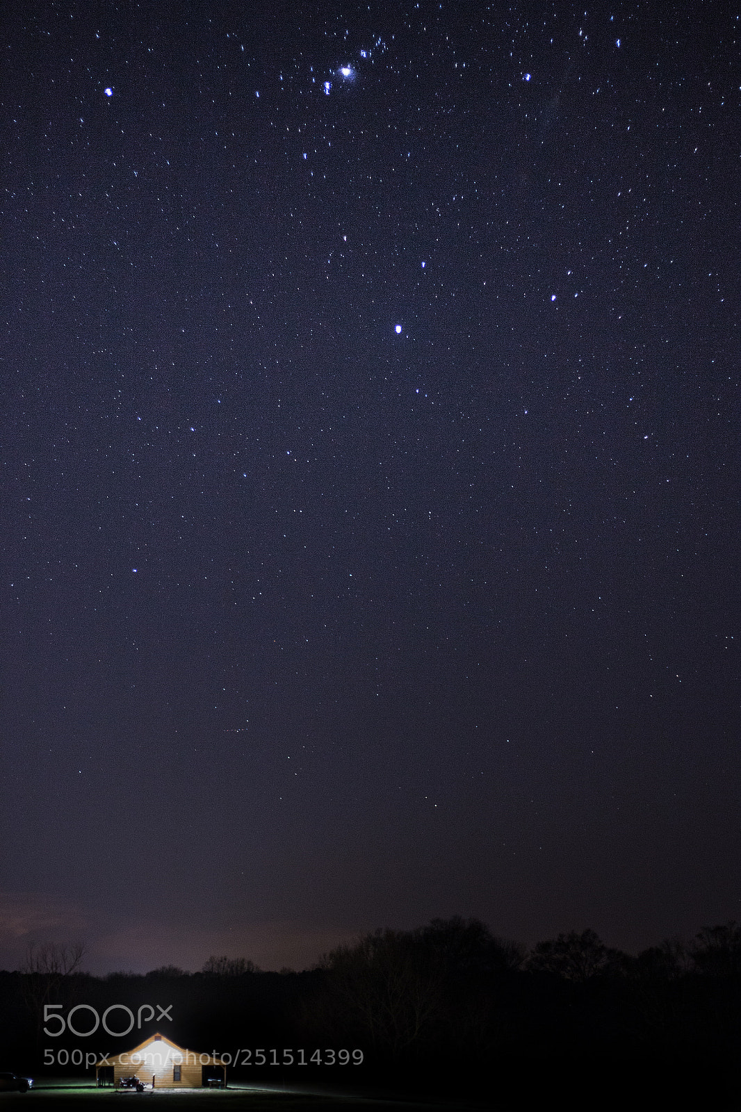 Canon EOS 70D sample photo. Cabin under the night photography