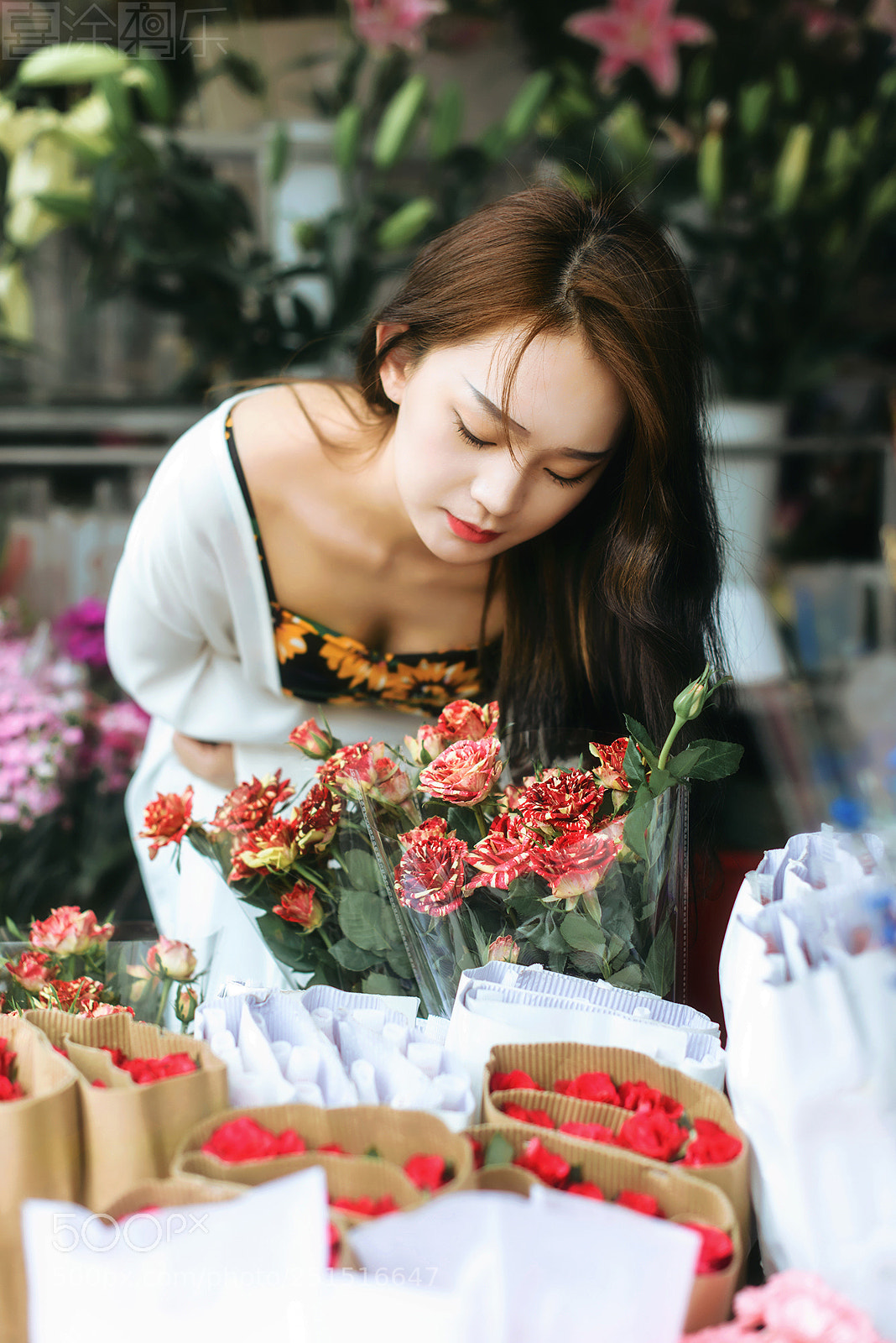 Nikon D810 sample photo. 与花为画 photography