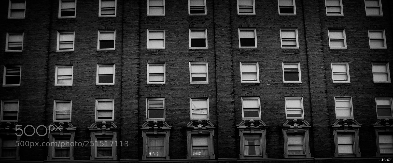 Canon EOS 70D sample photo. Black and white windows photography