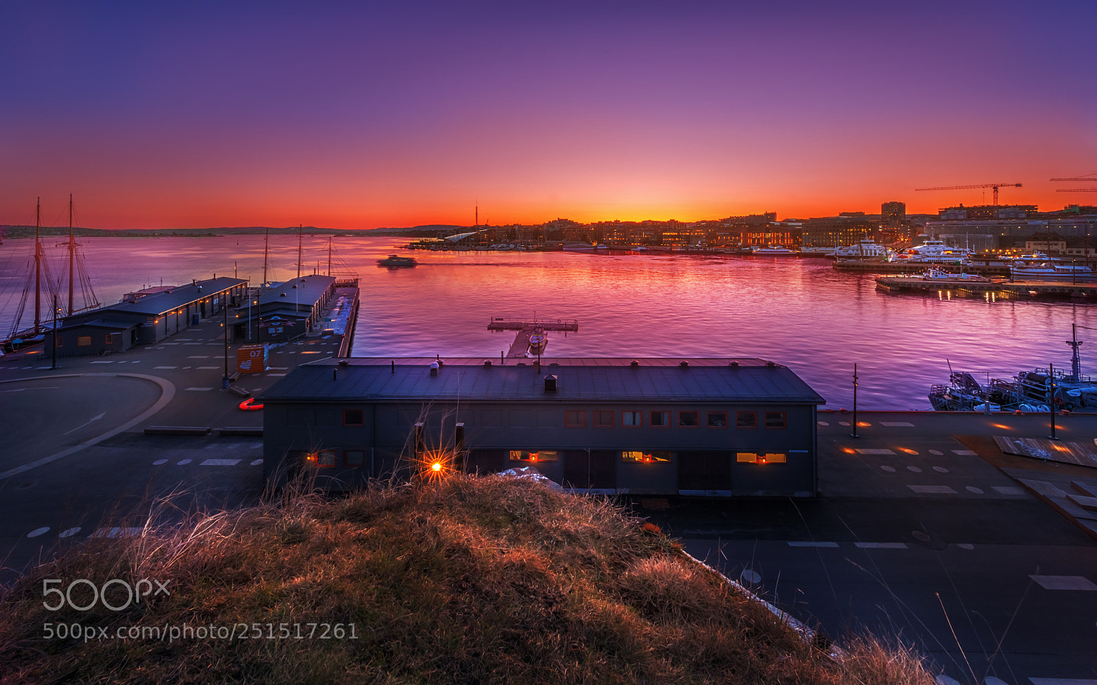 Nikon D800 sample photo. Sunset from akershus festning. photography